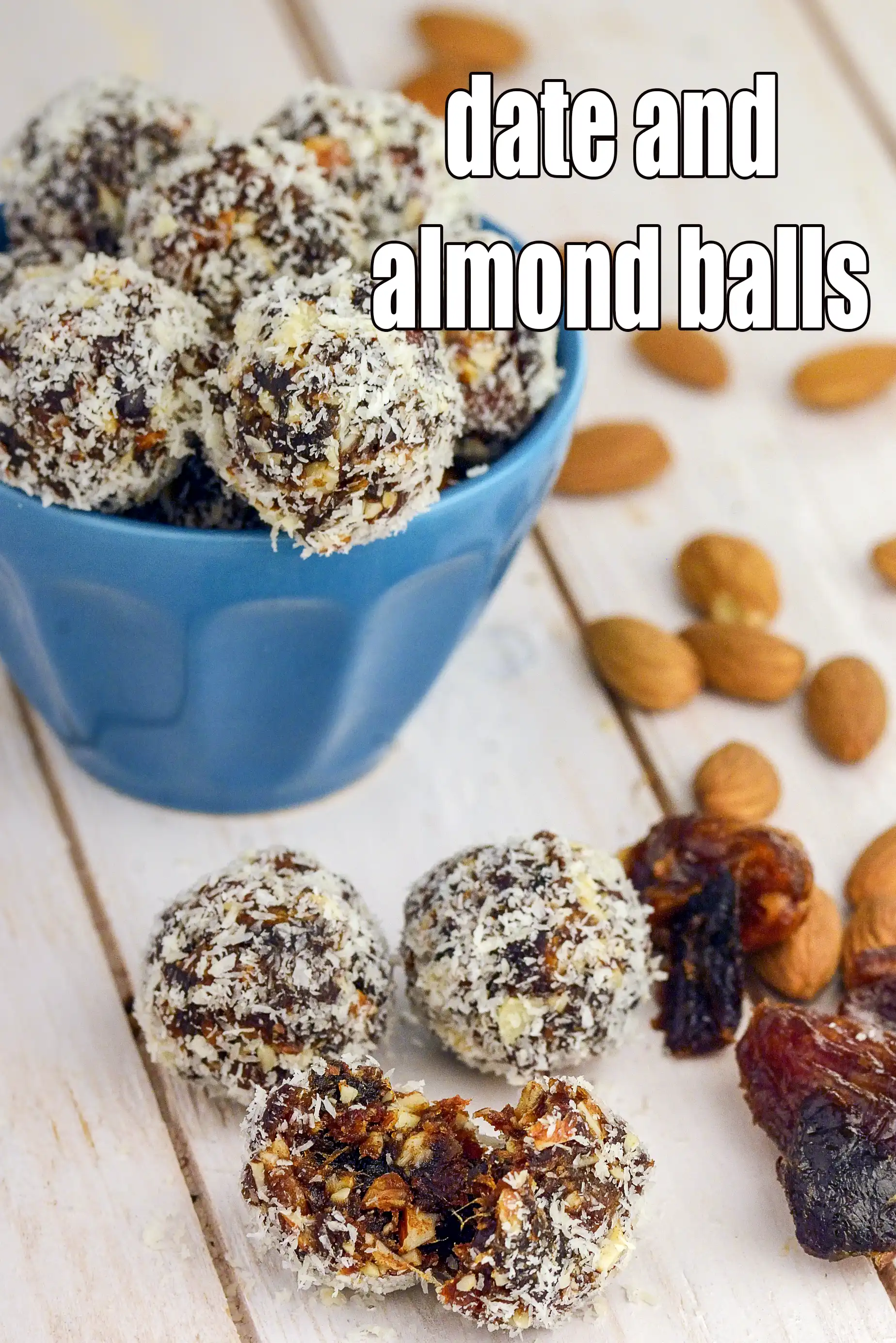 date and almond balls recipe | almond date balls healthy Indian dessert |