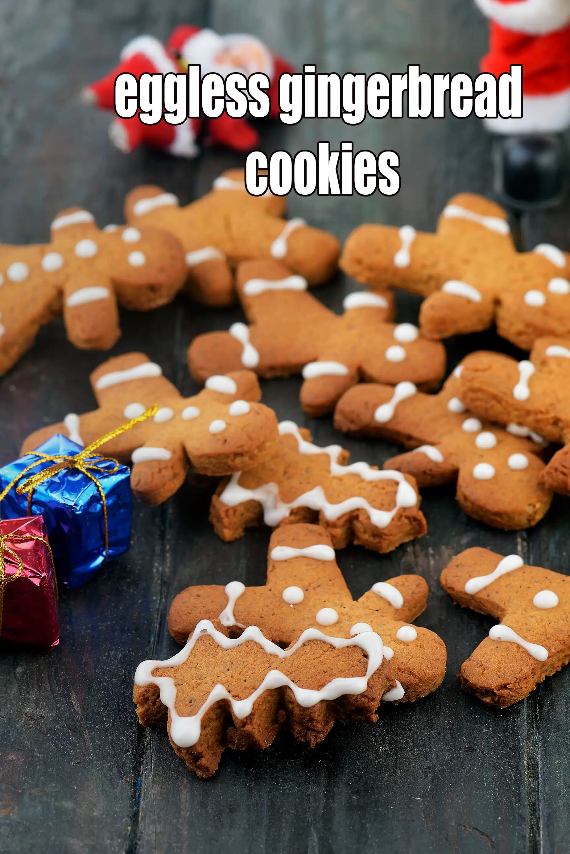 eggless  gingerbread cookies recipe | gingerbread man | classic tasty gingerbread cookies | eggless |