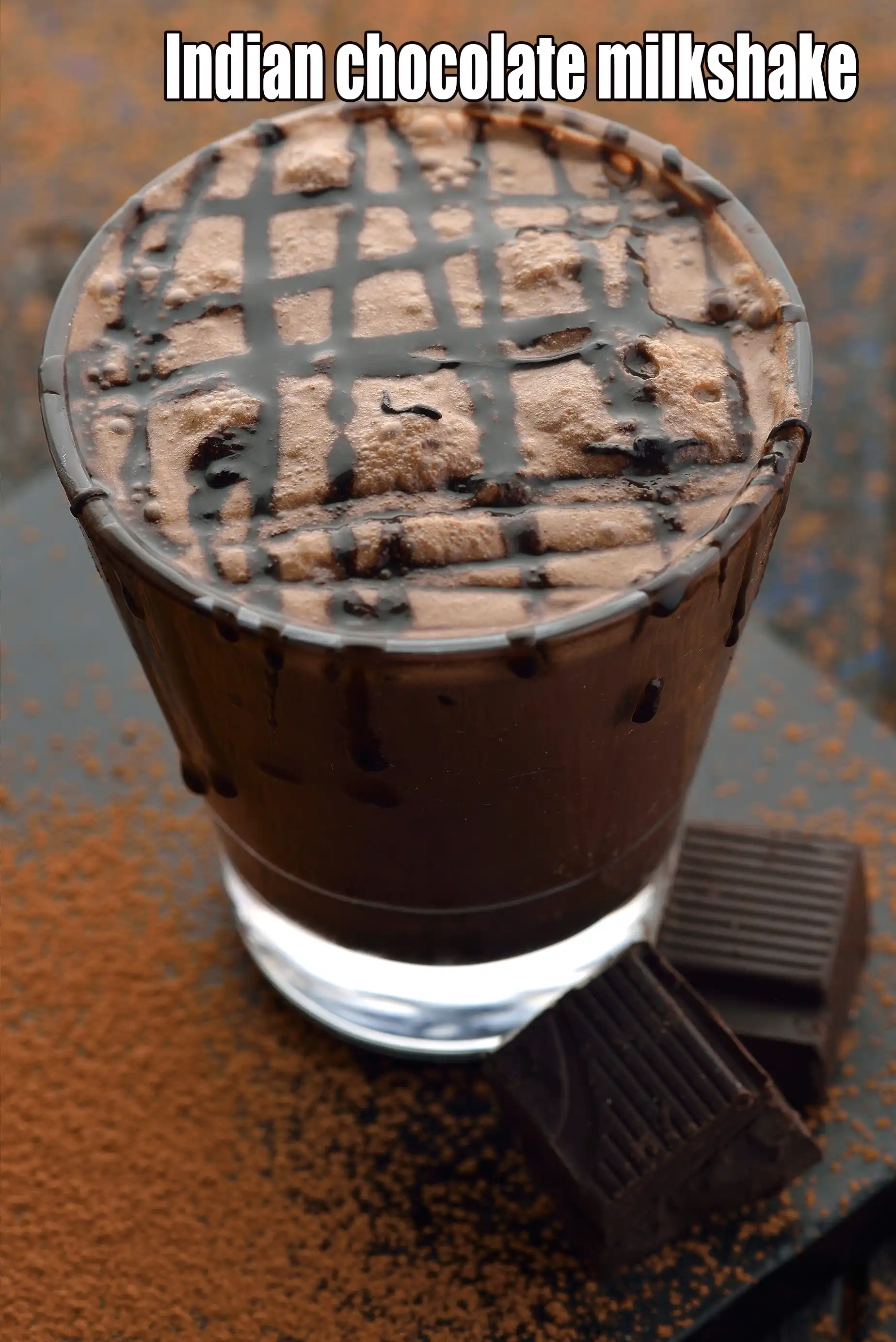 indian chocolate milkshake |  chocolate milkshake with dark chocolate