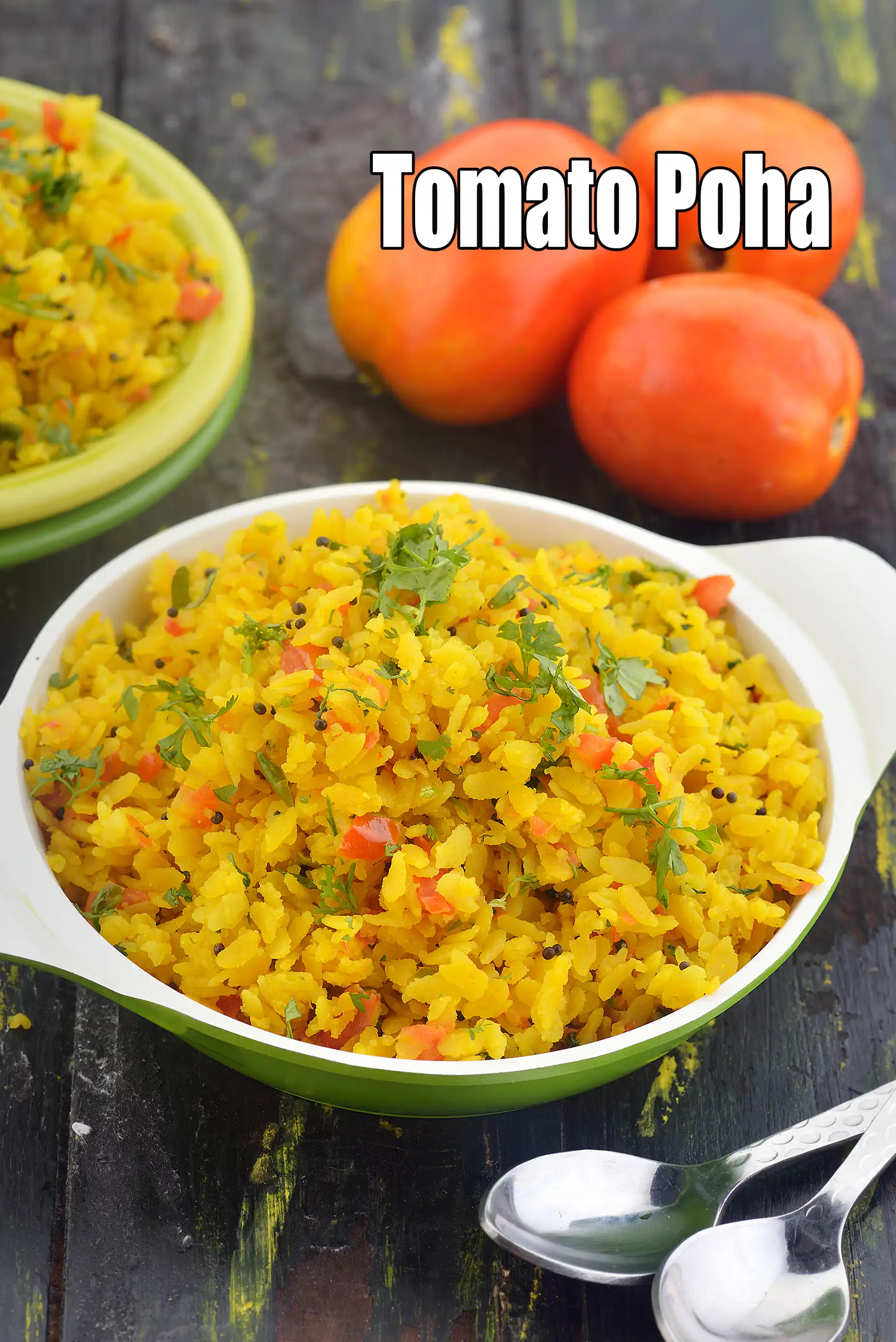 tomato poha recipe | thakkali aval | easy Indian breakfast recipe |