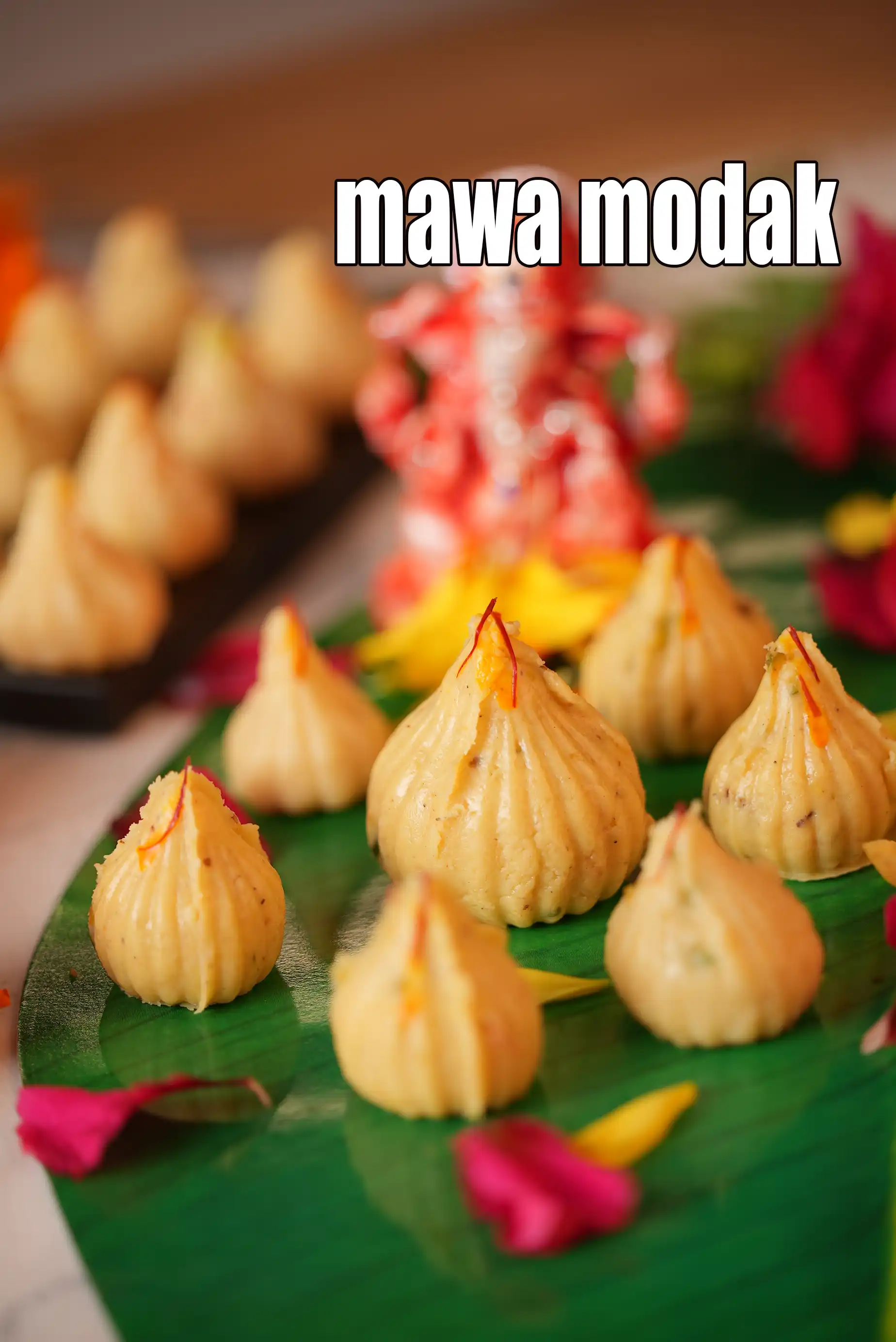 mawa modak recipe | khoya modak recipe | kesar mawa modak | kesar pista modak | instant mawa modak |