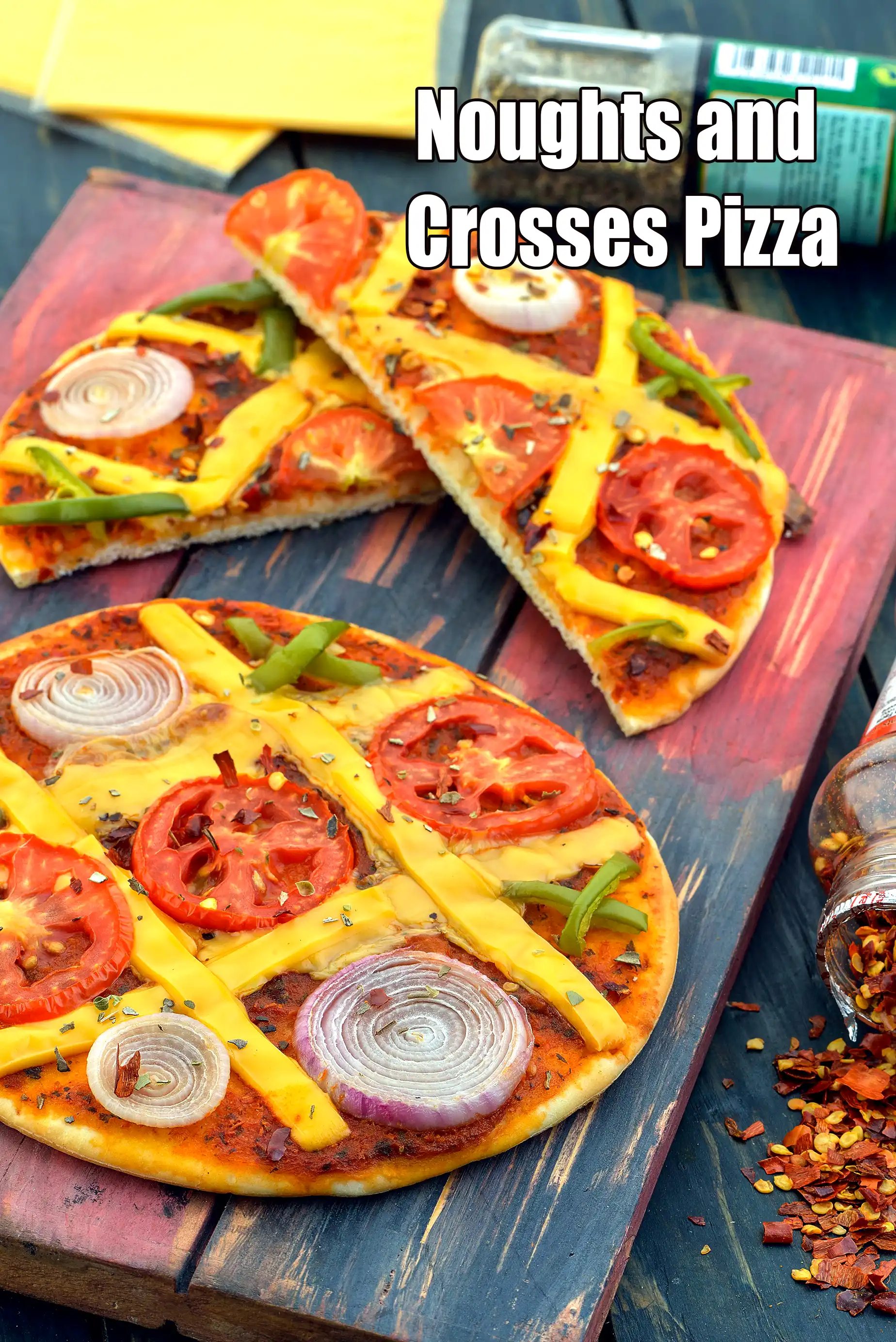 Noughts and Crosses Pizza recipe, Step by Step recipes for Kids