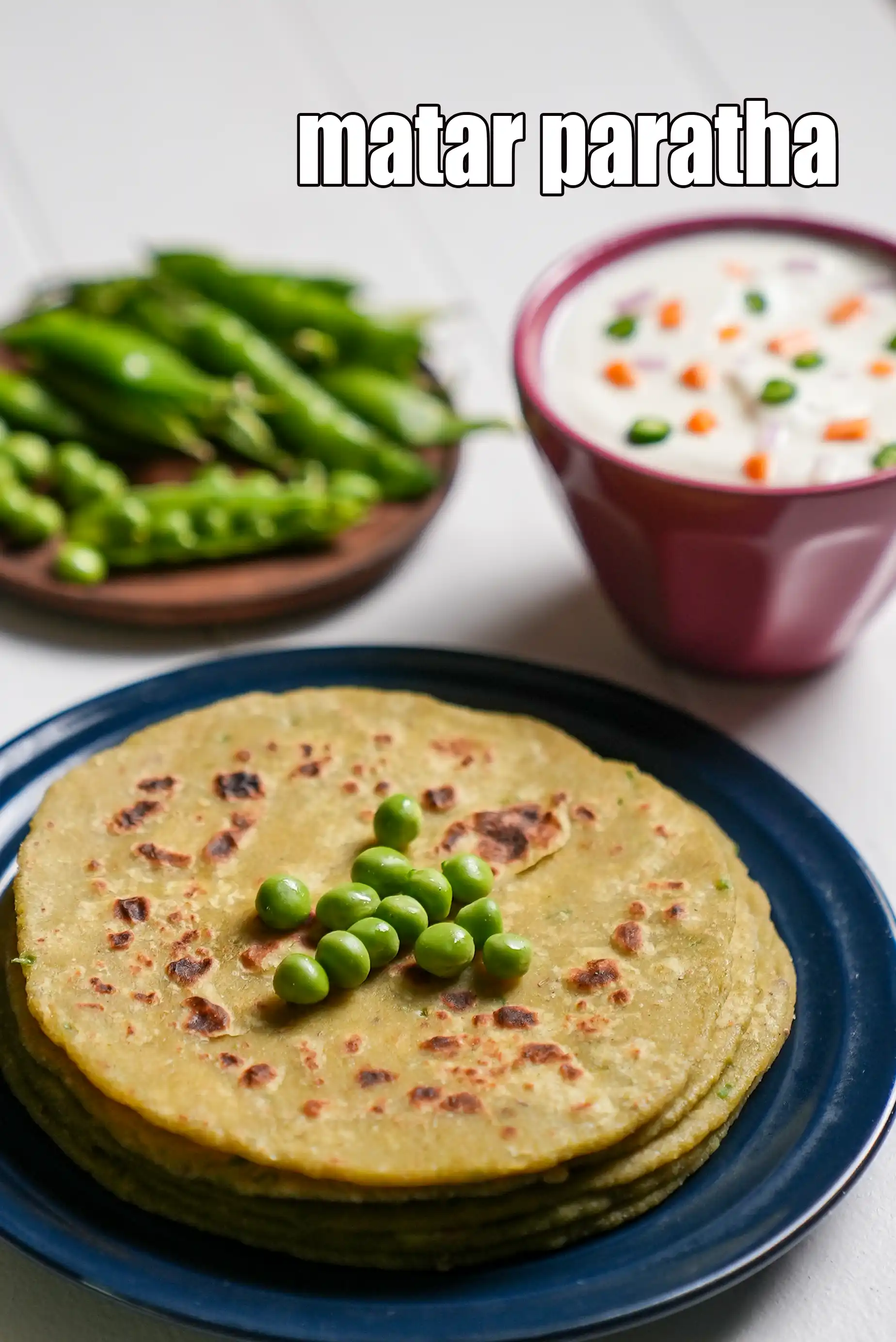 matar paratha | Punjabi matar ka paratha | green pea paratha |