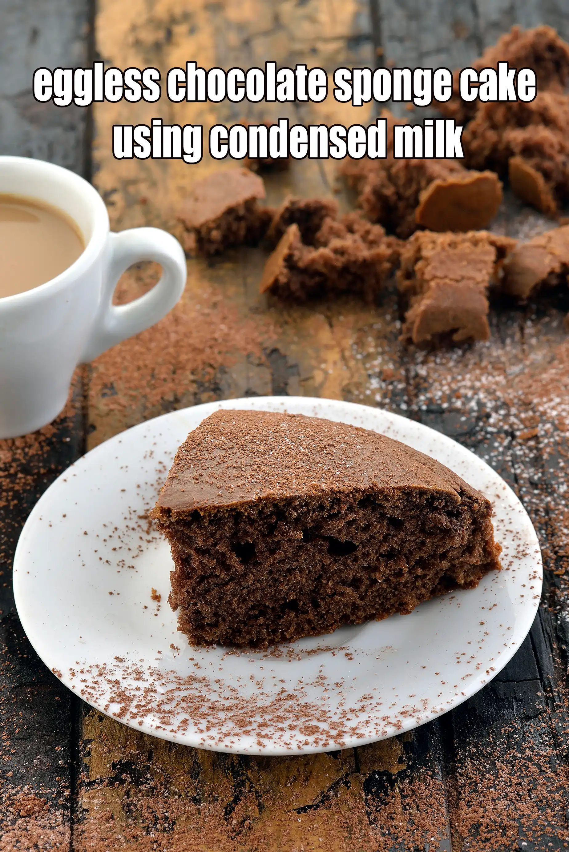 eggless chocolate sponge cake using condensed milk | eggless chocolate sponge cake | no egg chocolate sponge cake |