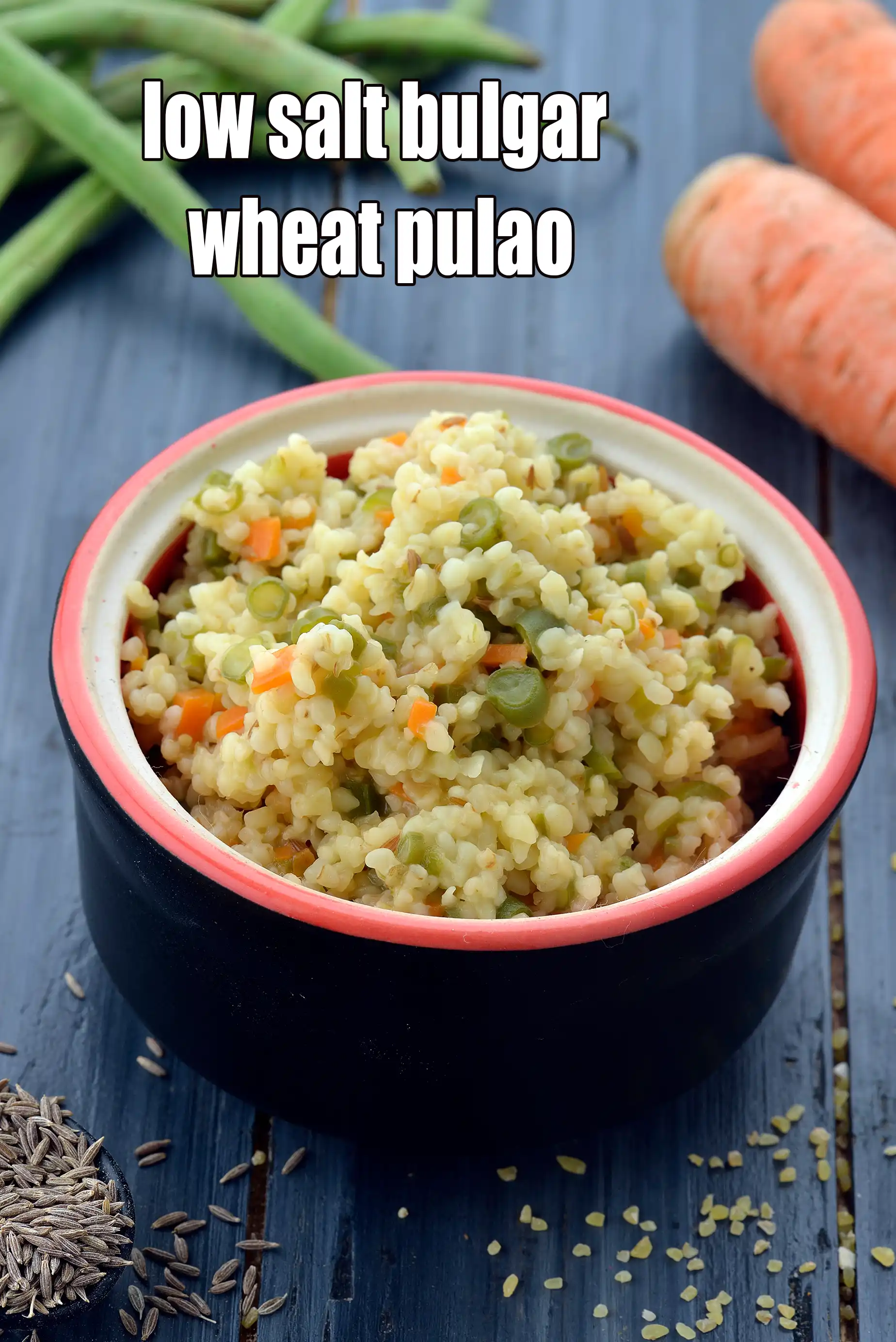 low salt Bulgur Wheat Pulao recipe | Low-Sodium Bulgur Khichdi | Diabetic-Friendly Bulgur Upma |