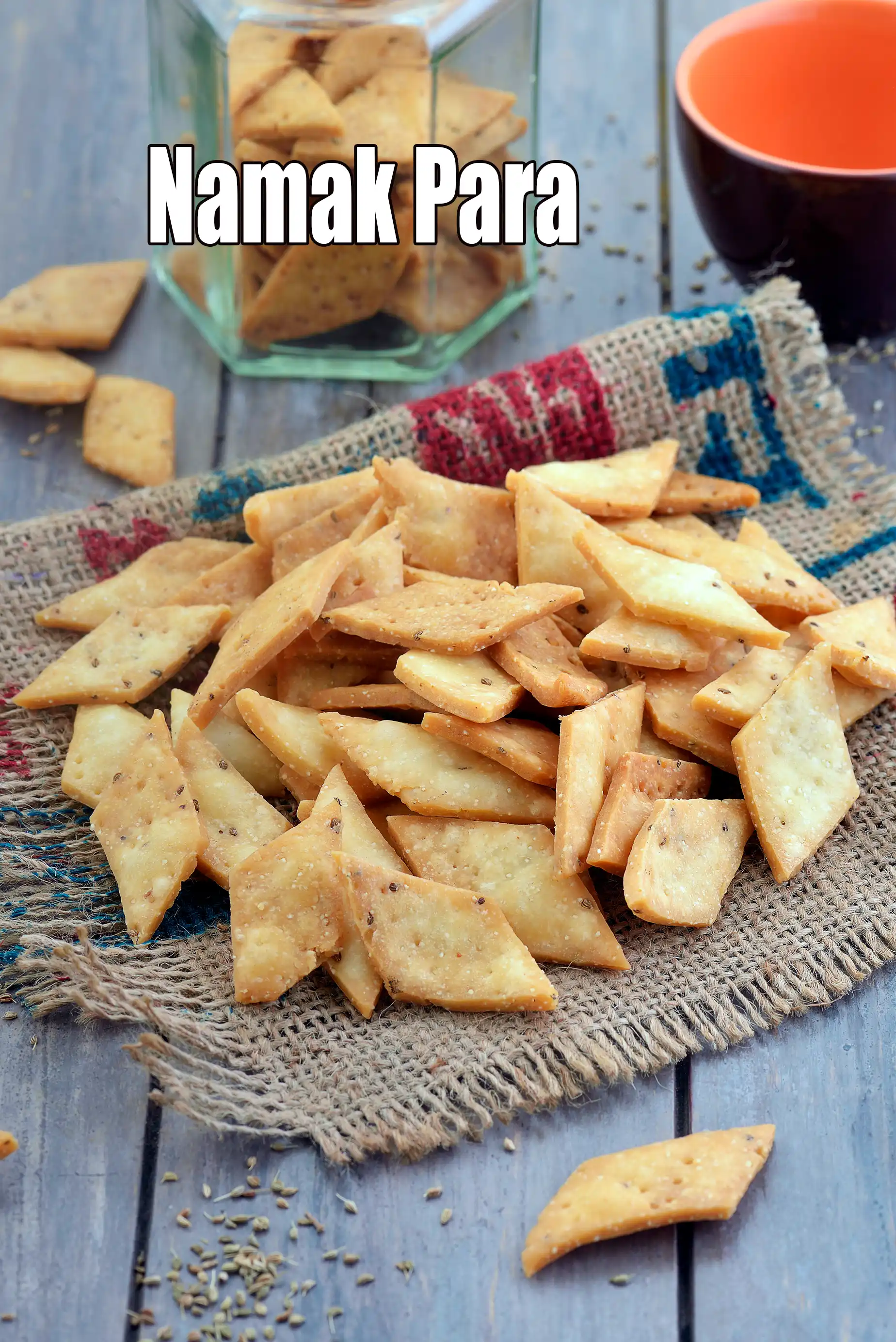 Namak Para recipe | Savoury Jar Snack | Namak Pare |  Crunchy Tea-Time Namkeen |