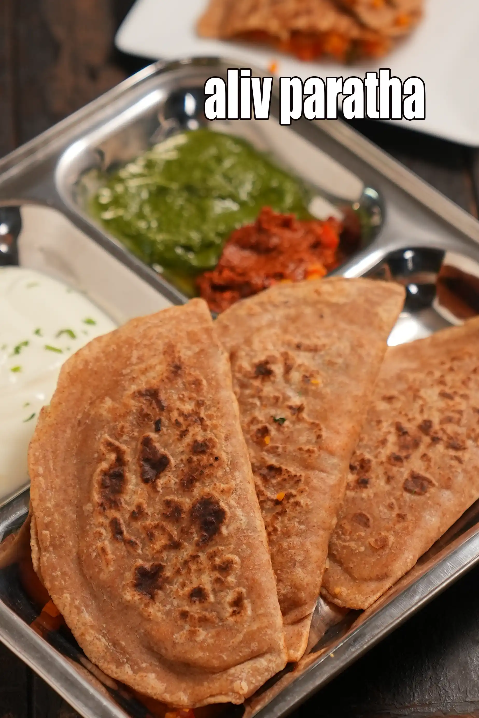 aliv paratha recipe | halim vegetable paratha | healthy garden cress paneer paratha |