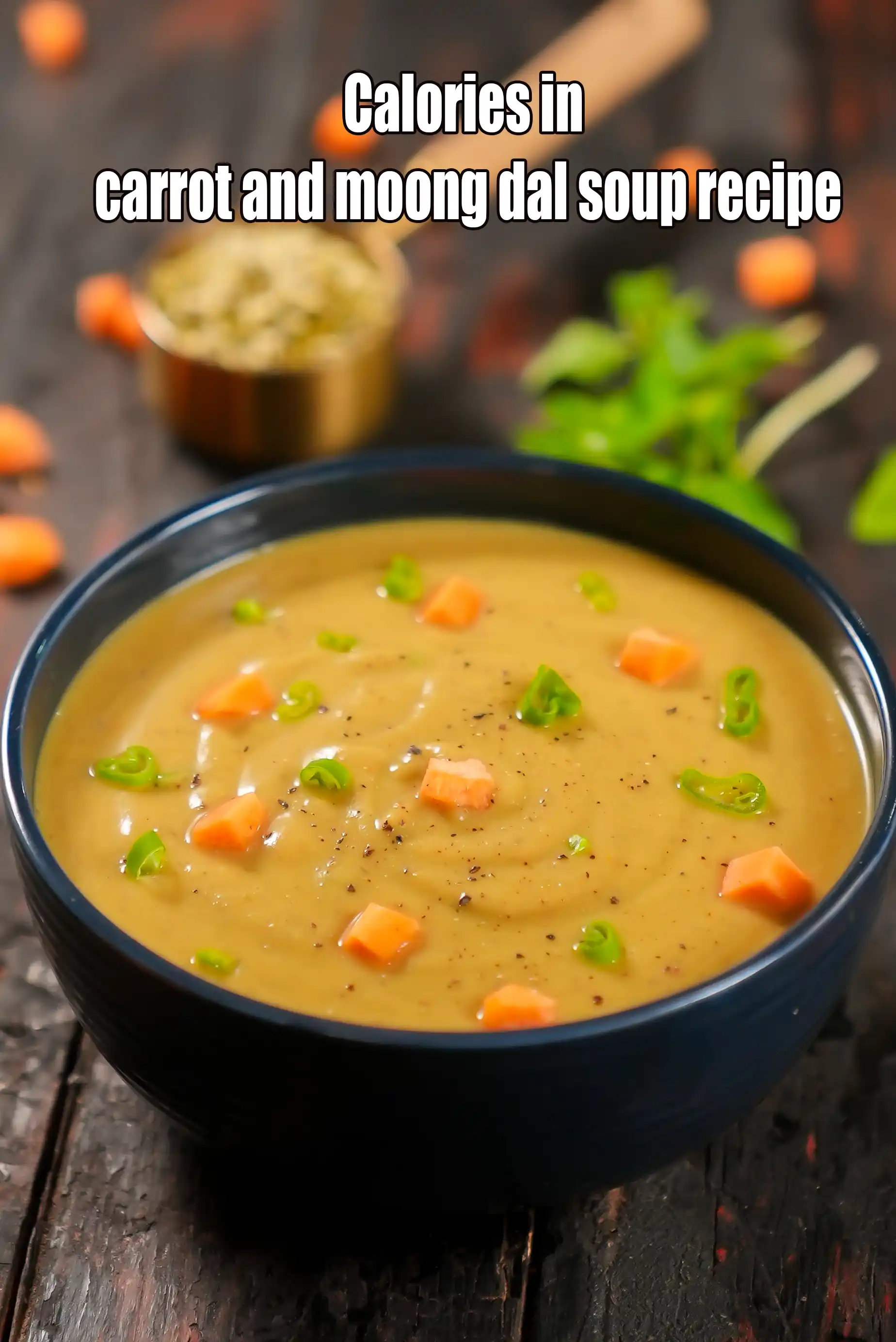 carrot and moong dal soup recipe | carrot vegetable moong dal soup | healthy Indian gajar soup with moong dal |
