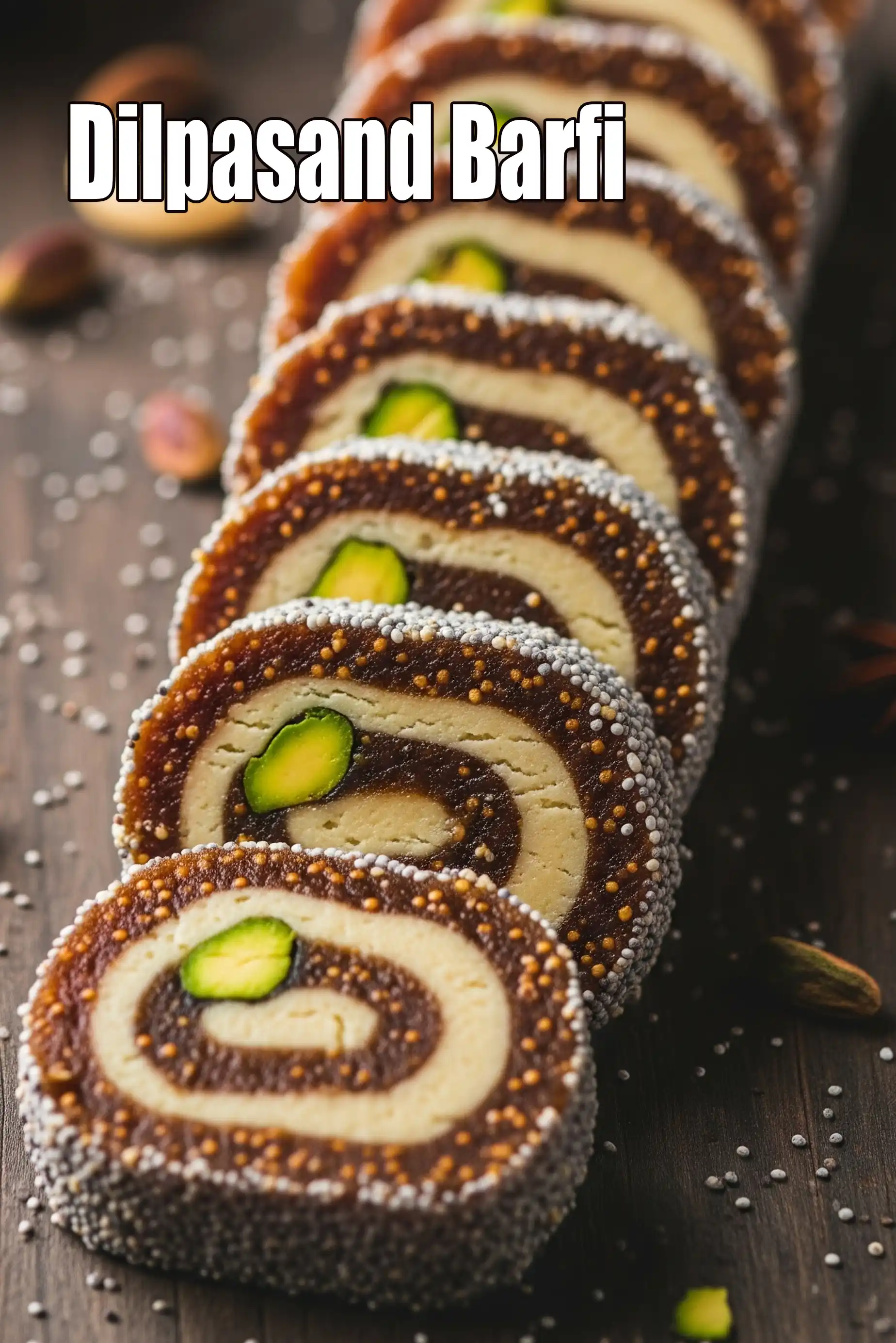 Dilpasand Barfi | dry fruit barfi | combination of  anjeer, cashew and pista barfi |