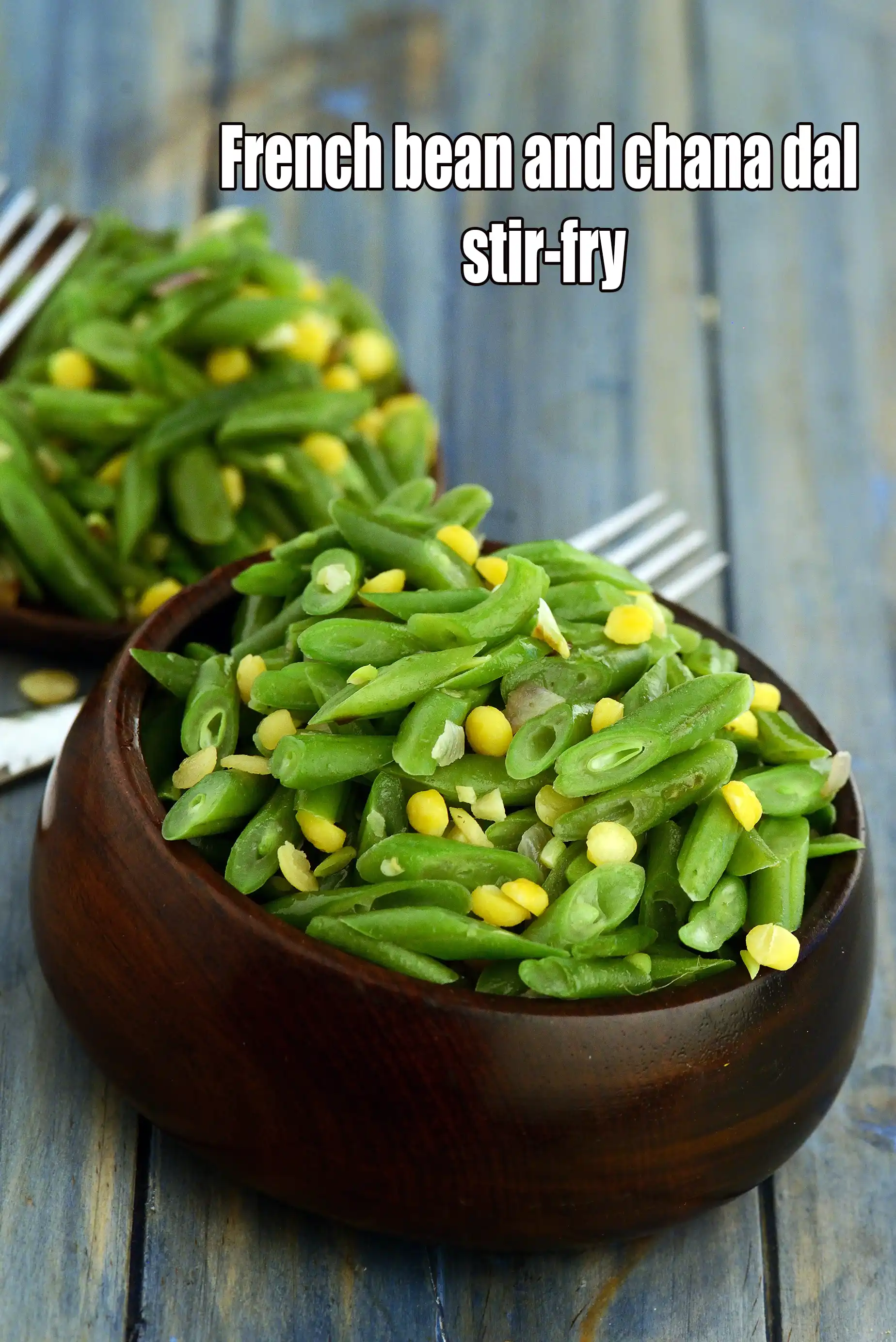 French Bean and Chana Dal Stir-fry |  beans poriyal |