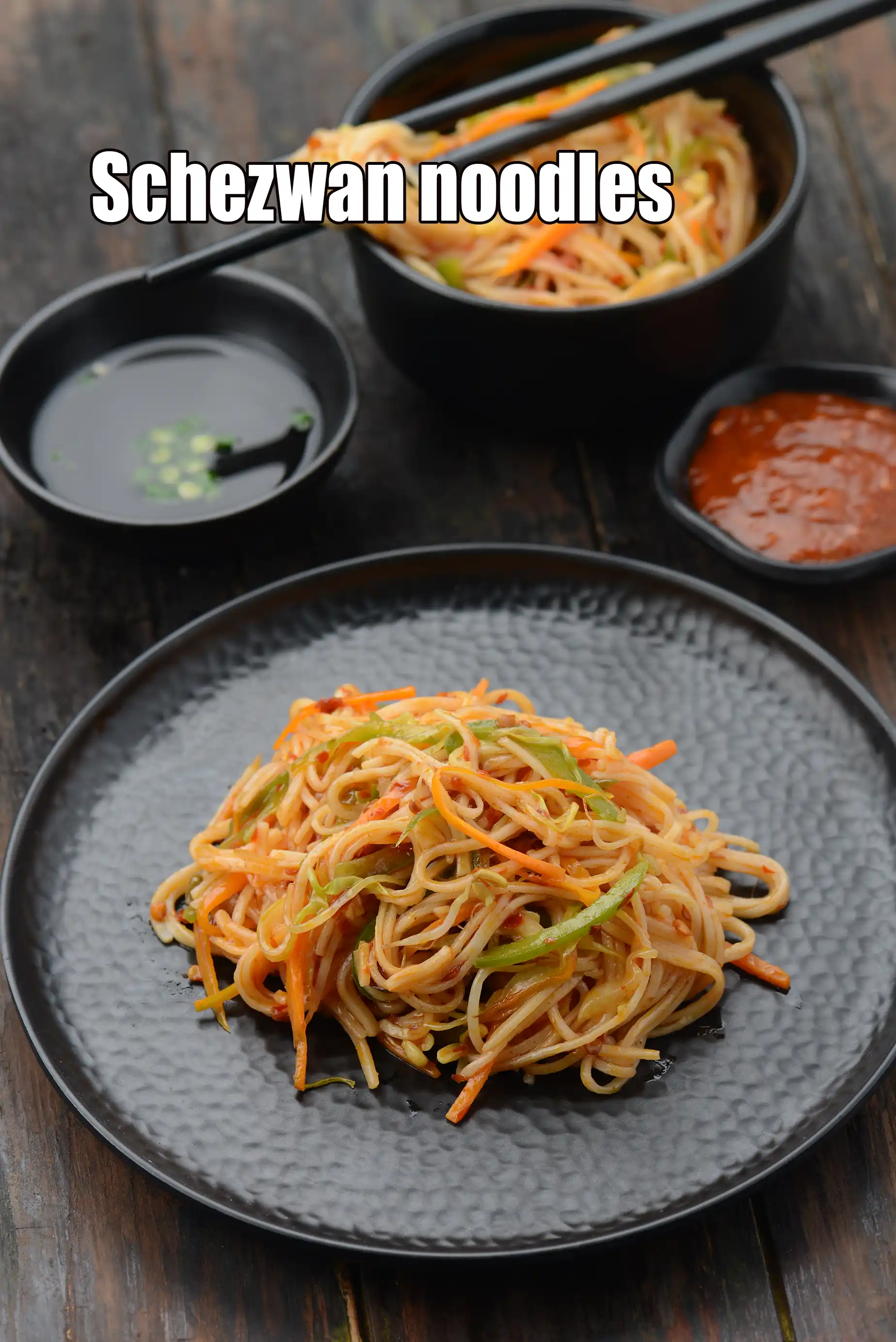 Schezwan noodles recipe | easy Indian style Schezuan noodles | Chinese Veg|