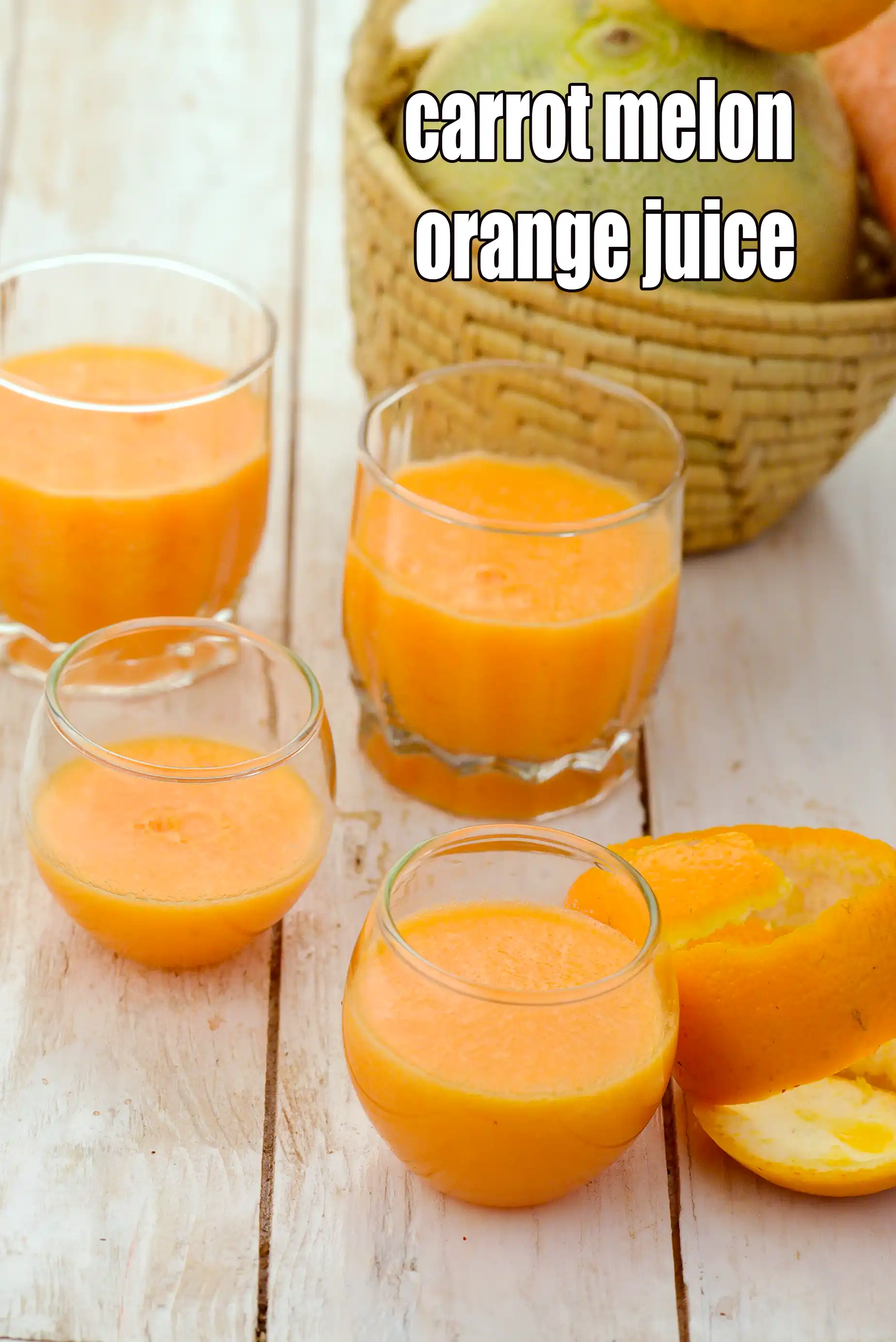 carrot melon orange juice recipe | detox cantaloupe carrot orange juice |