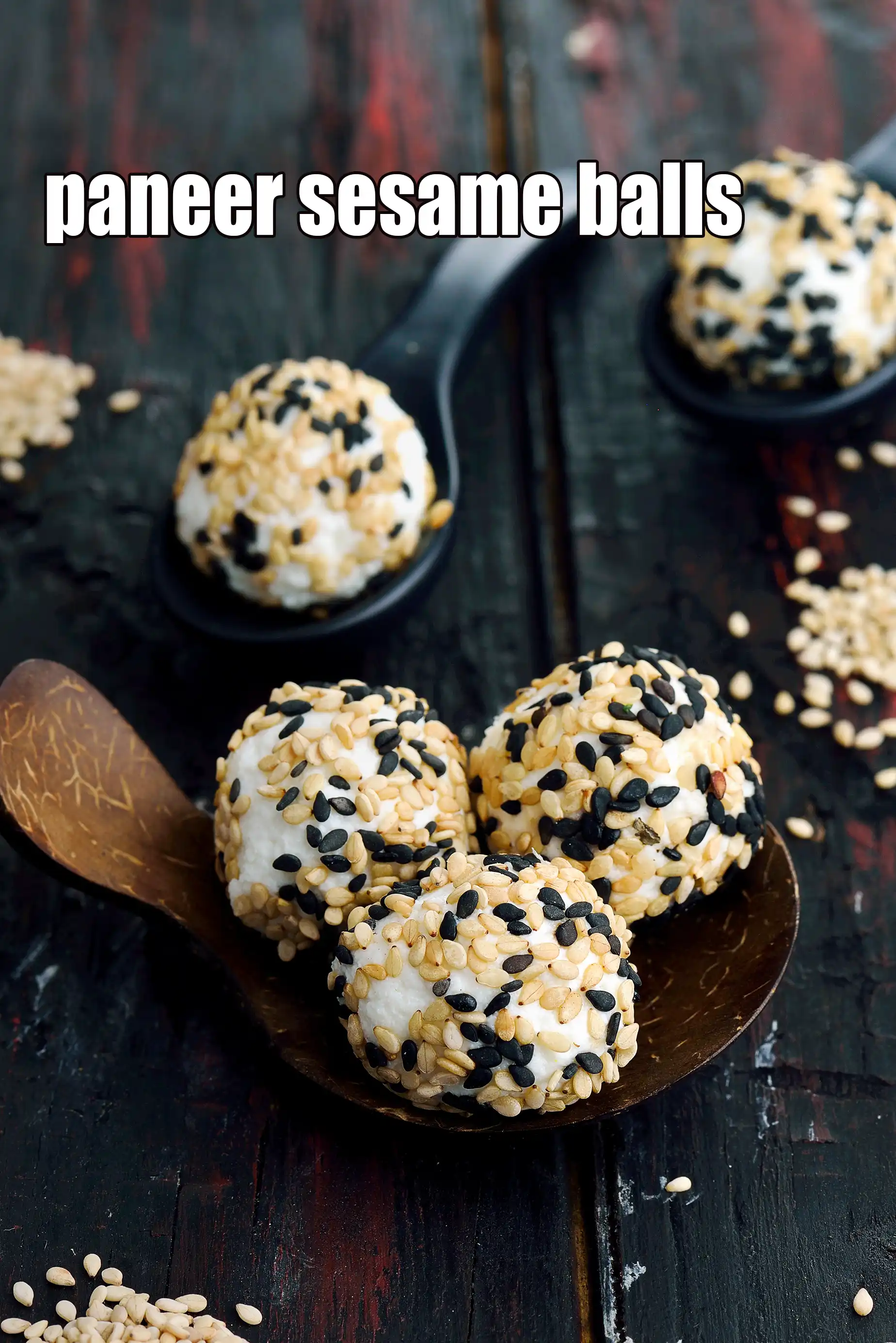 paneer sesame balls recipe | healthy paneer balls with sesame seeds, calcium, protein rich, good for diabetics | cottage cheese sesame seeds balls Indian snack |