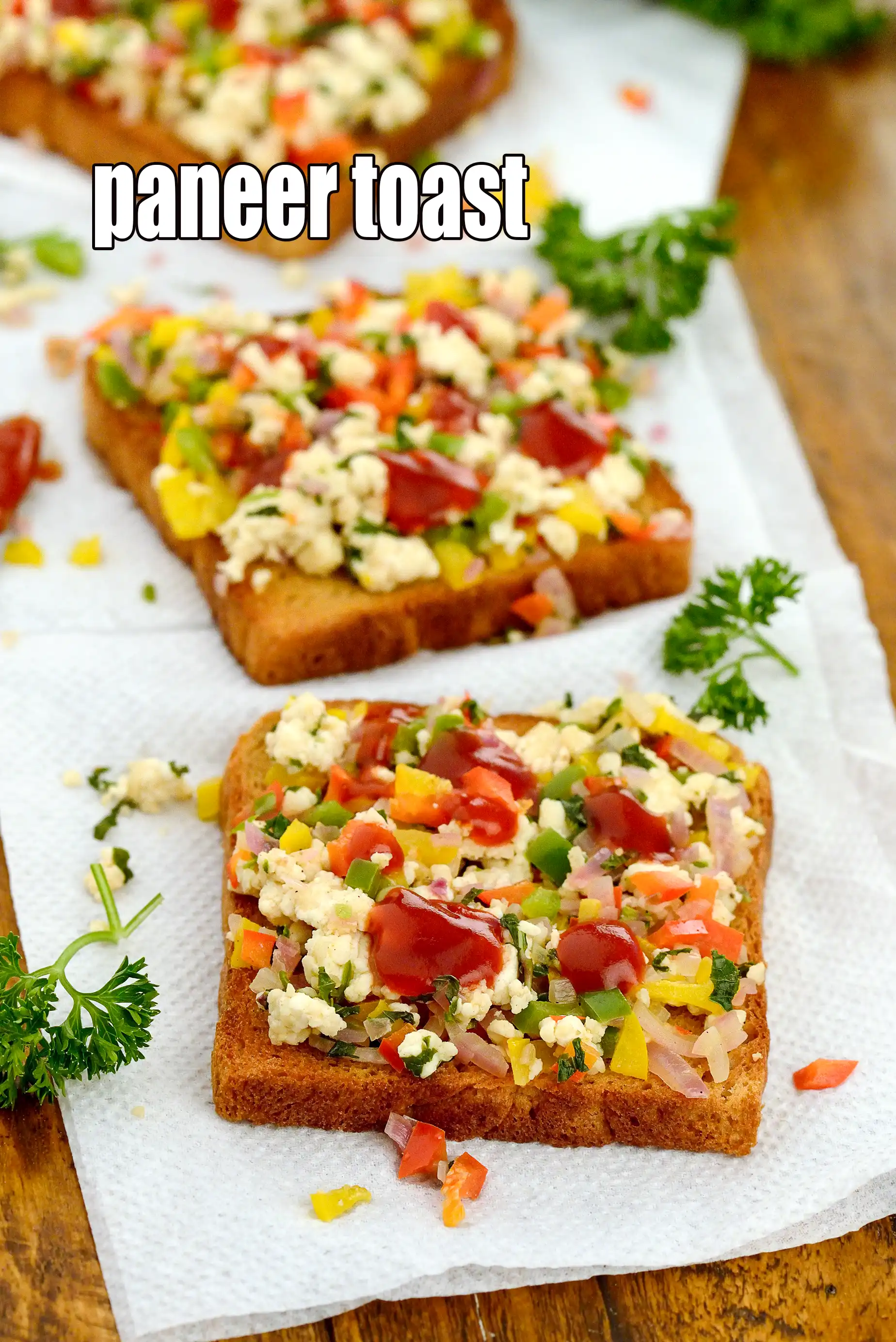 paneer toast | paneer vegetable toast | healthy |