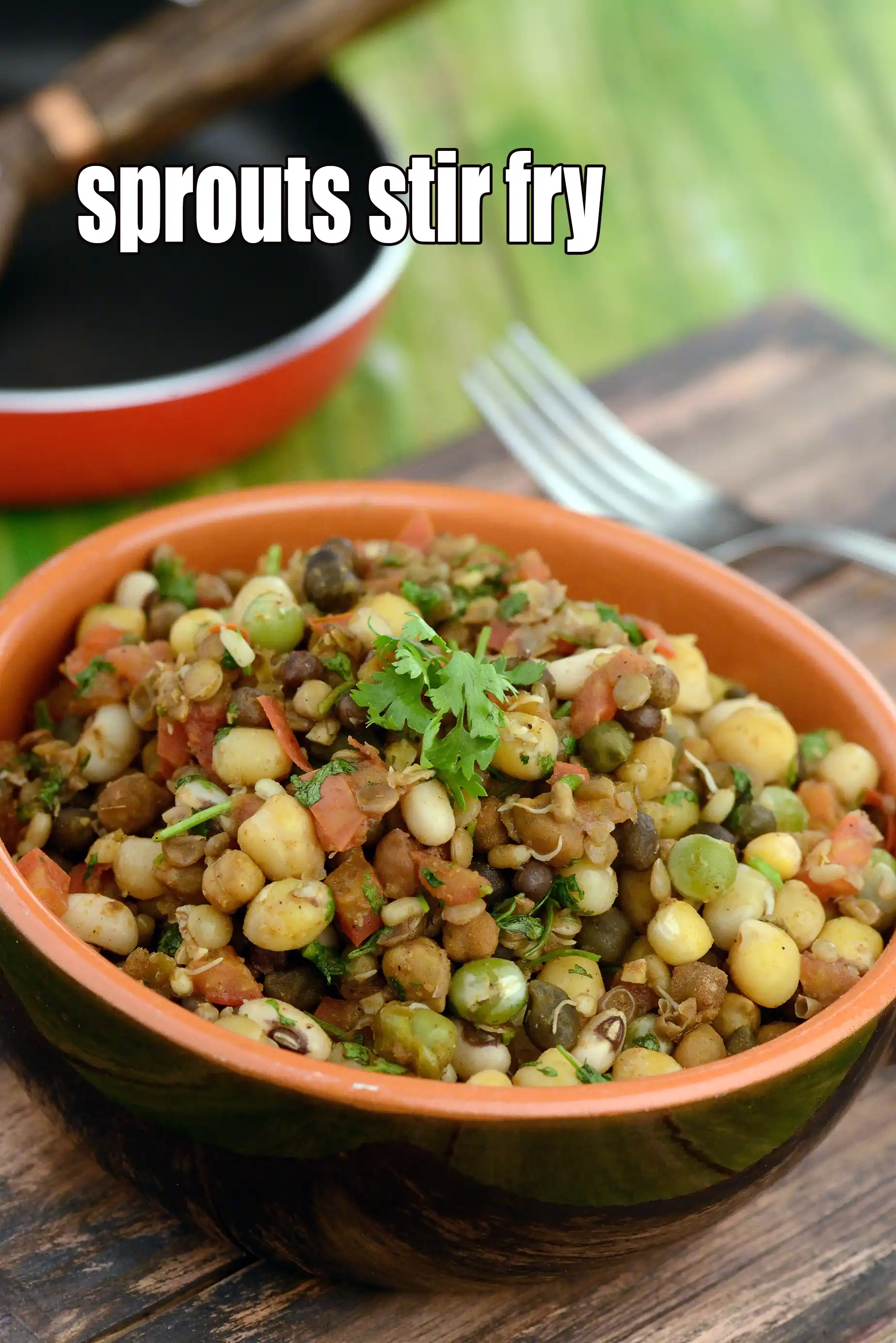 sprouts stir fry recipe | Indian style mixed sprouts sabzi | healthy sprouts vegetable sabji |