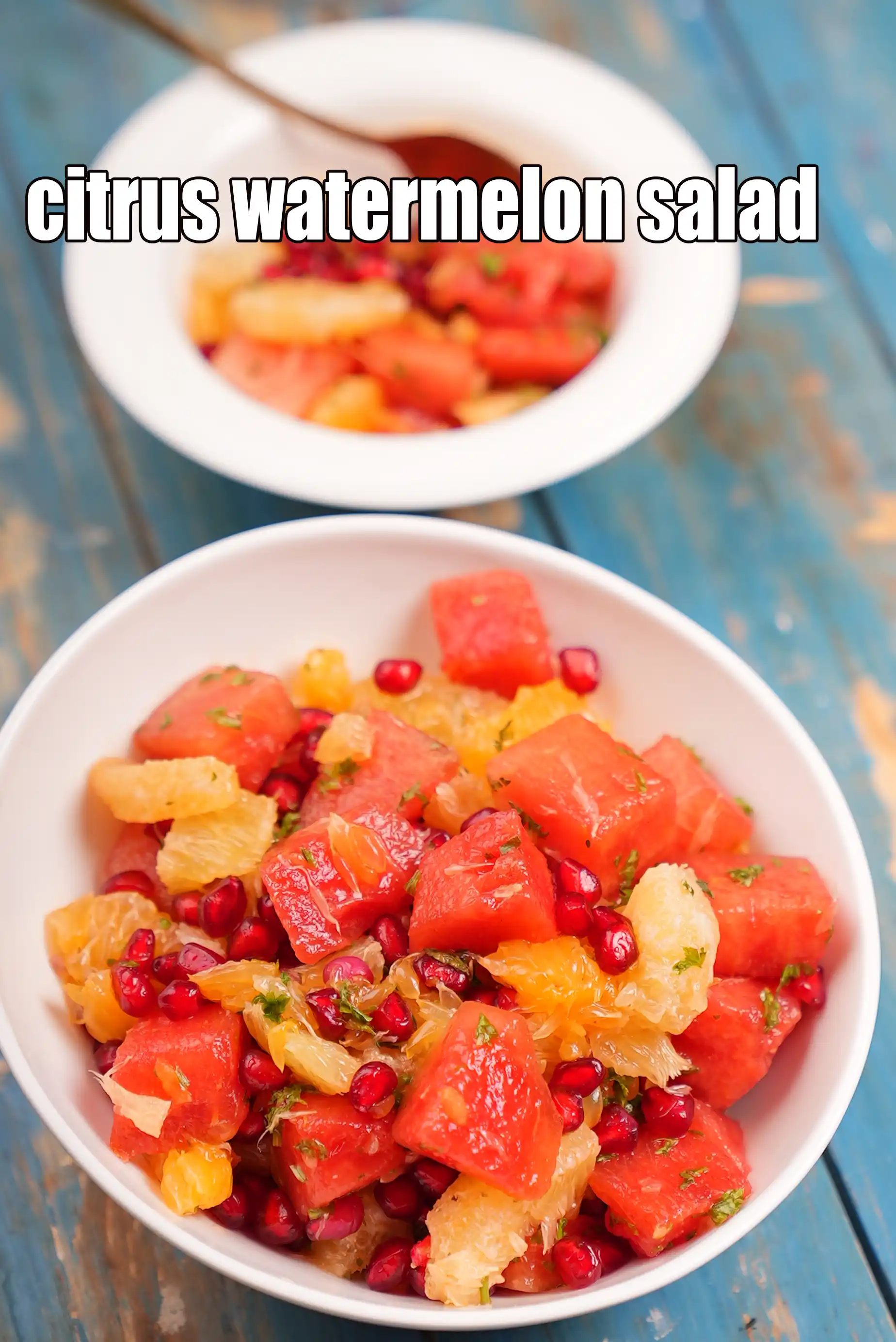 citrus watermelon salad recipe | pomegranate citrus salad | weight loss orange sweet lime pomegranate salad |