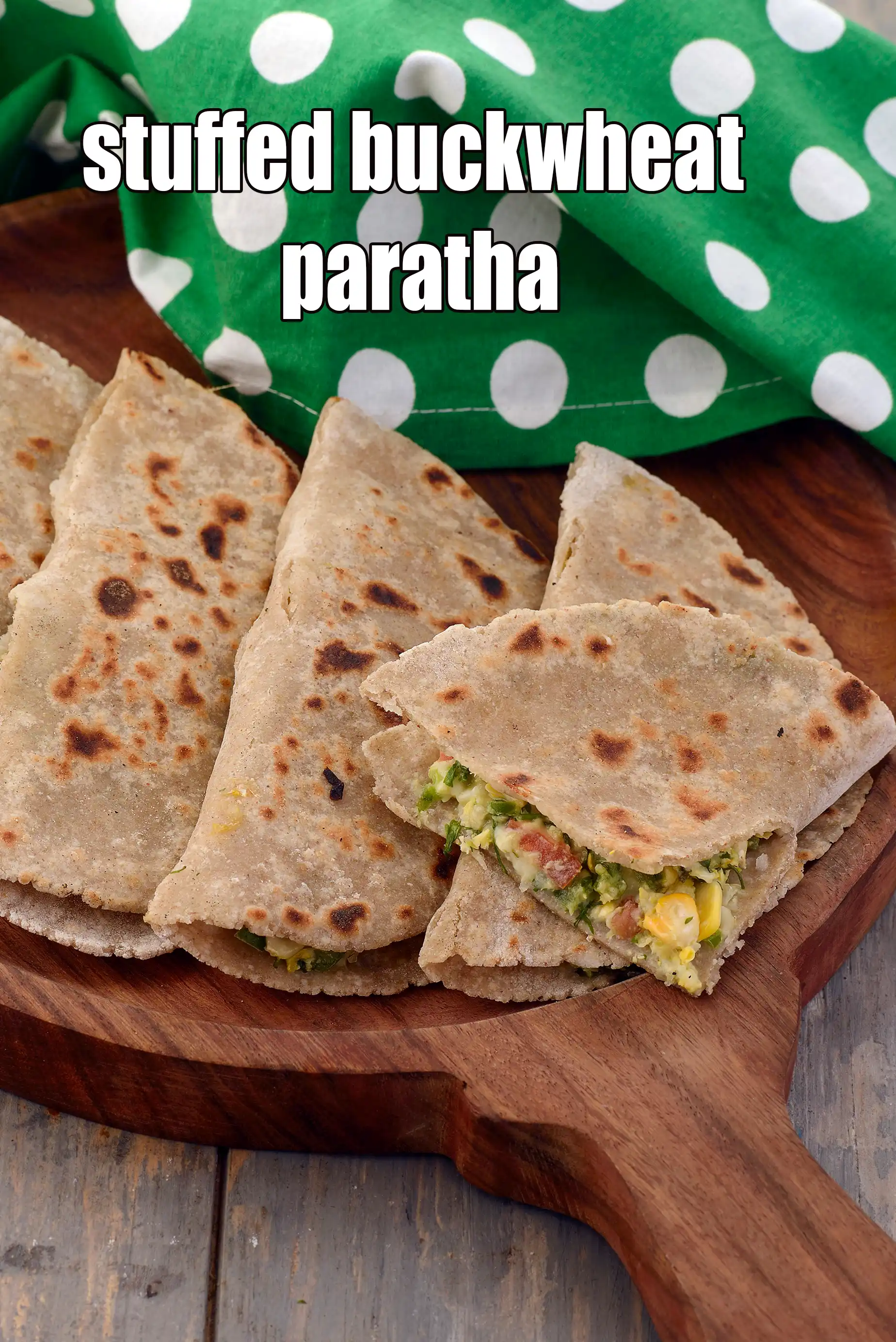 stuffed buckwheat paratha recipe | kuttu ka paratha | gluten free recipe