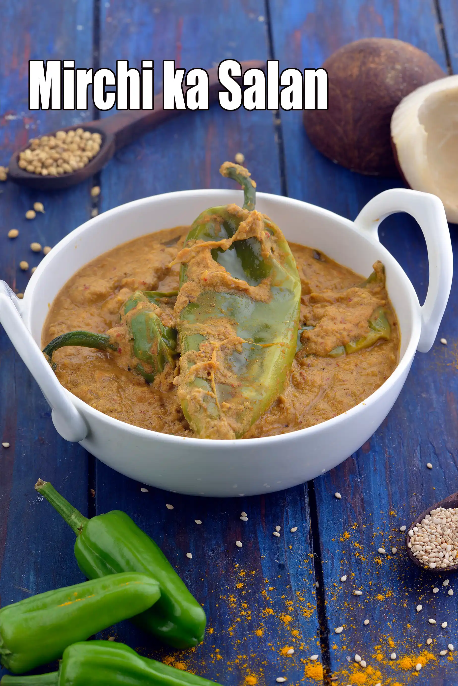 Mirchi ka Salan, Hyderabadi Mirchi Ka Salan Recipe, Indian Subzi Recipes