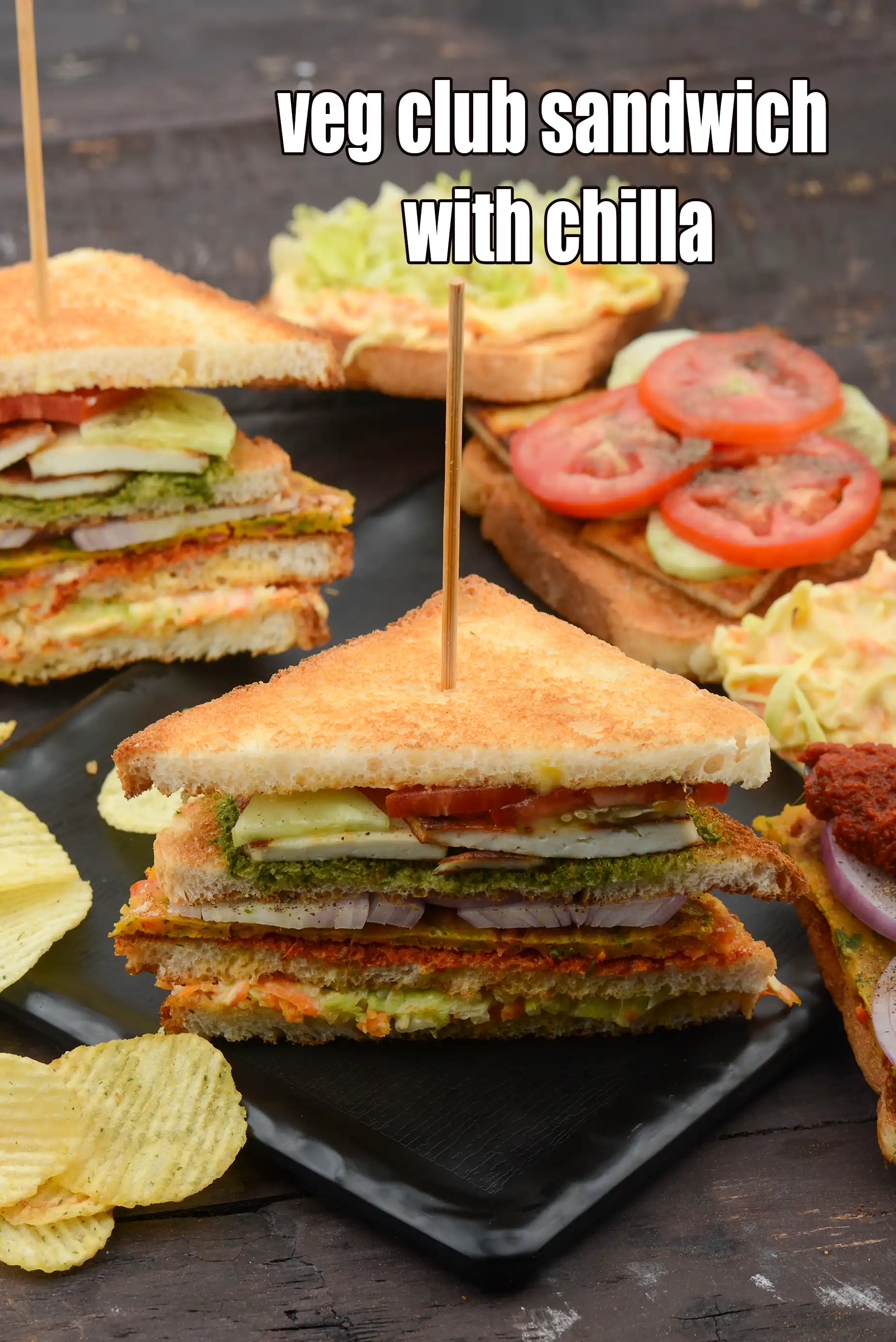 veg club sandwich recipe | Mumbai club sandwich | how to make restaurant style Indian club sandwich