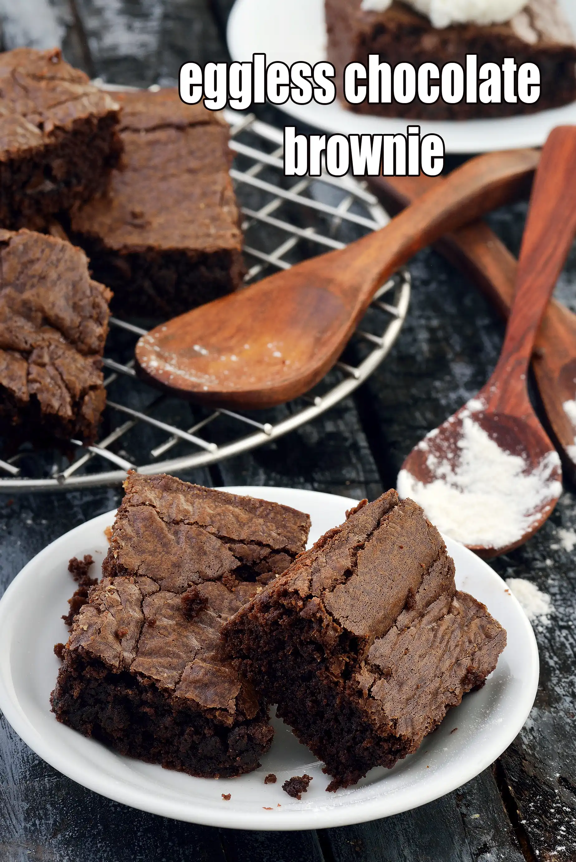 eggless chocolate brownie recipe | eggless chocolate brownie with condensed milk |