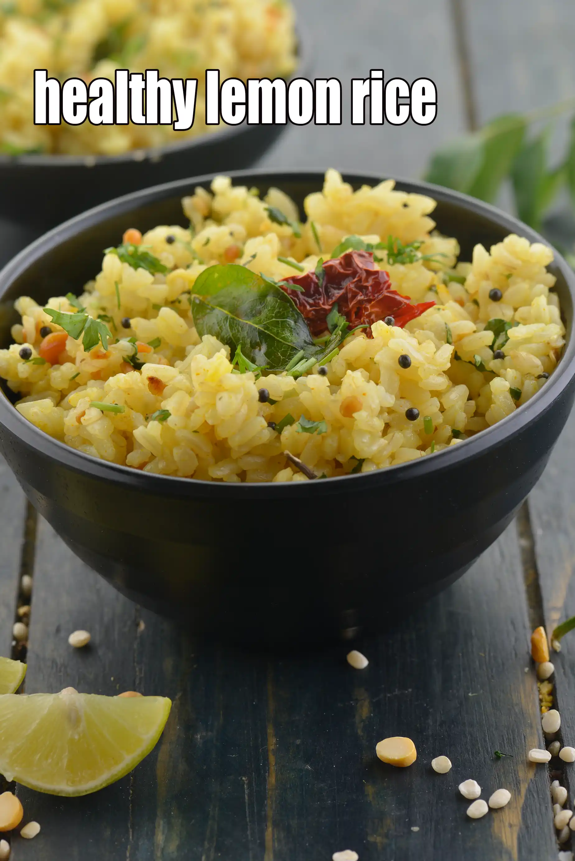 healthy lemon rice recipe |  South Indian Vegetable Lemon Rice | gluten free rice |