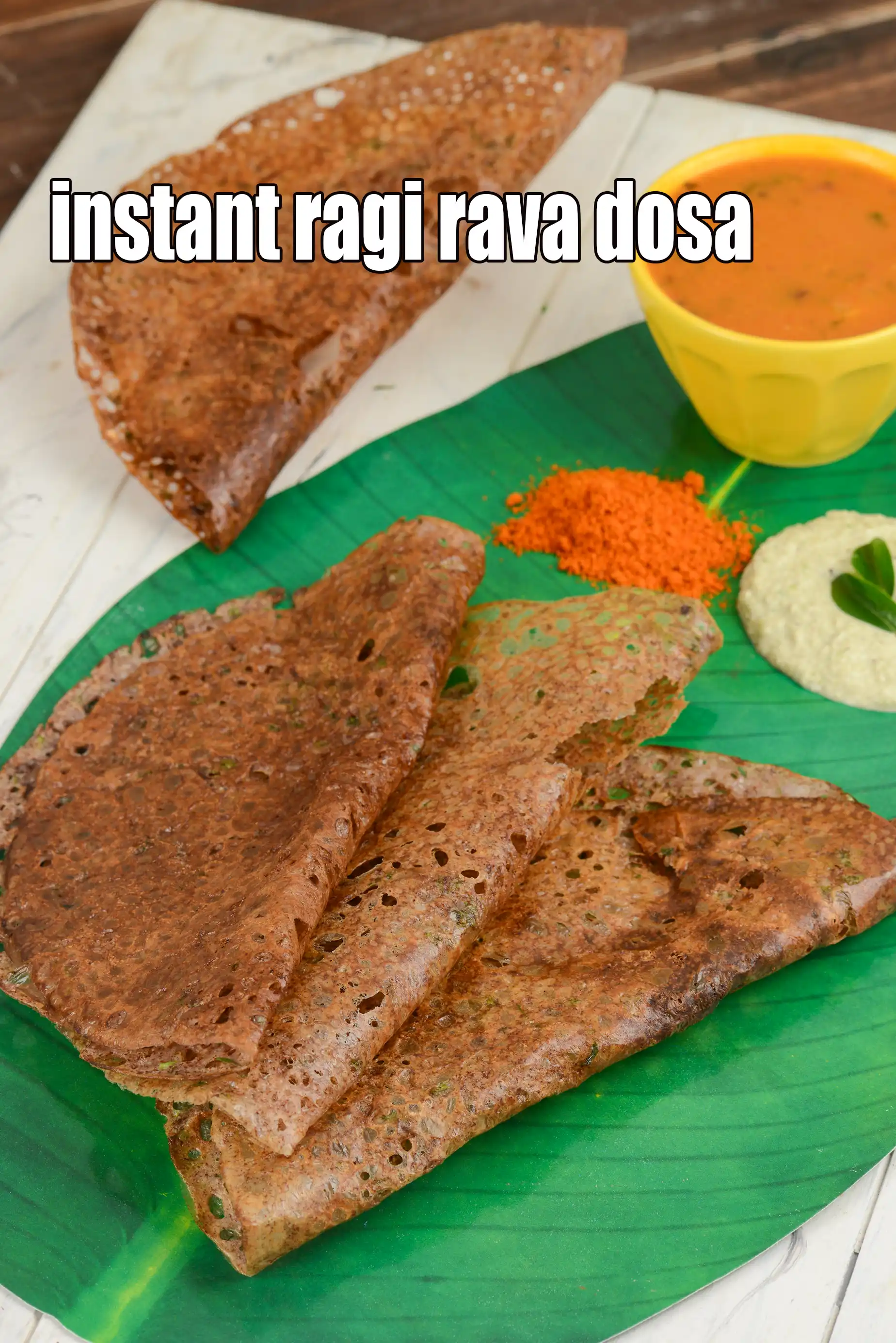instant ragi rava dosa recipe | instant ragi dosa |