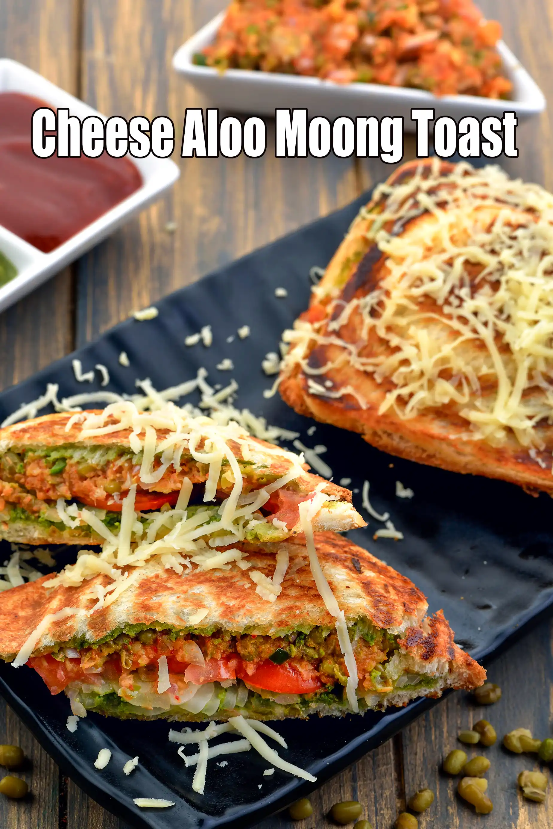 cheese aloo toast recipe | cheese aloo moong toast | cheese aloo moong sandwich |
