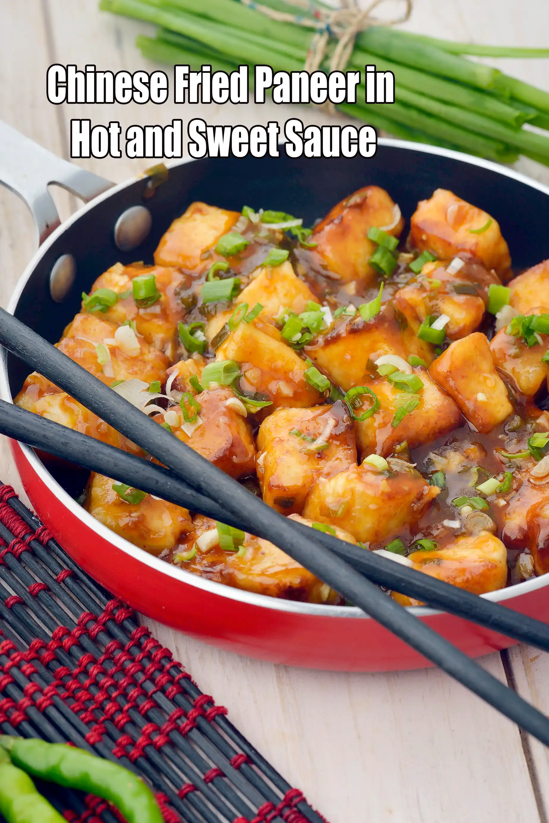 Chinese fried paneer | hot and sweet paneer | Kapi Cho Paneer | Indo Chinese paneer | paneer in hot sweet sauce |