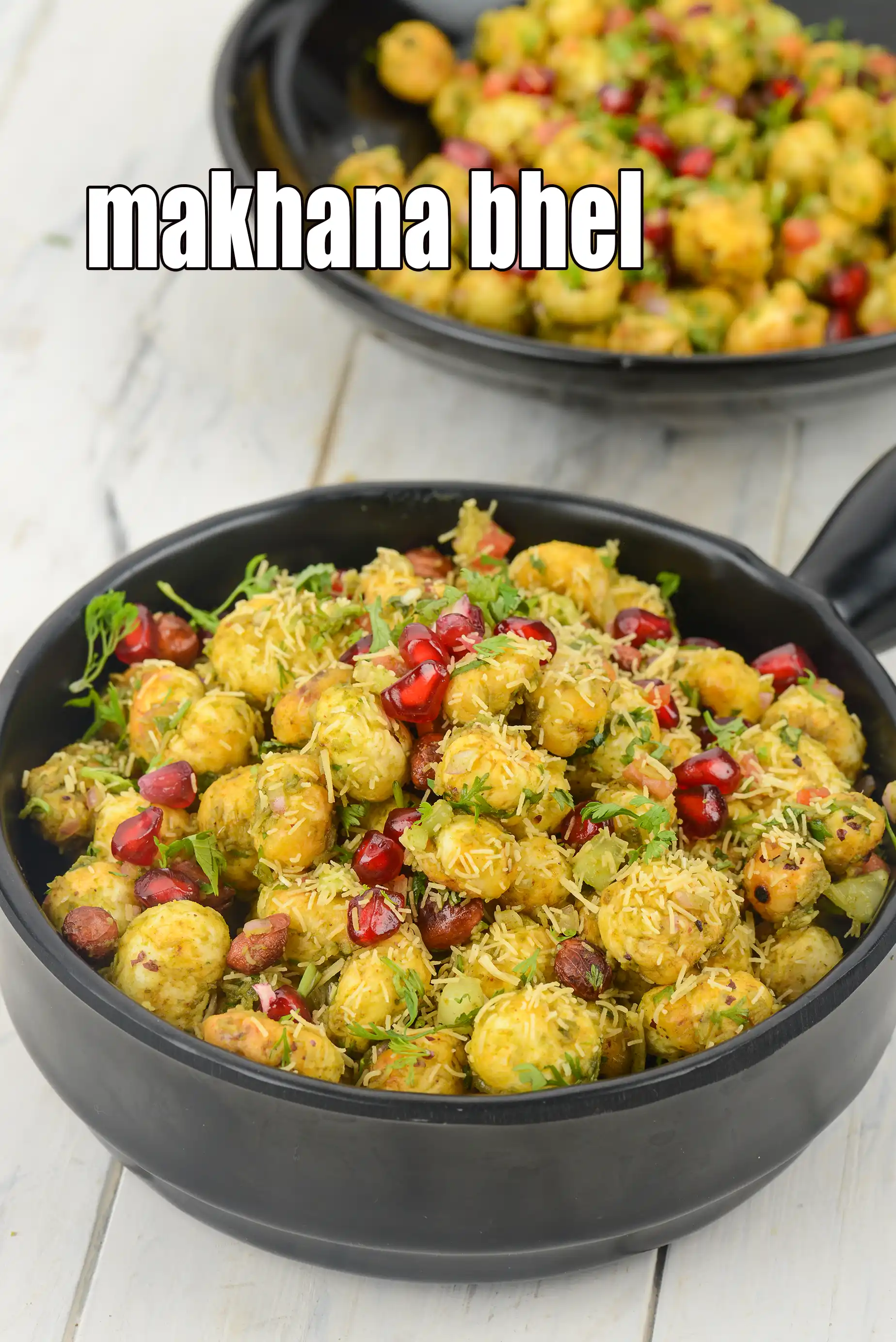 makhana bhel recipe | fox nut bhel recipe | makhana chaat | easy makhana bhel |