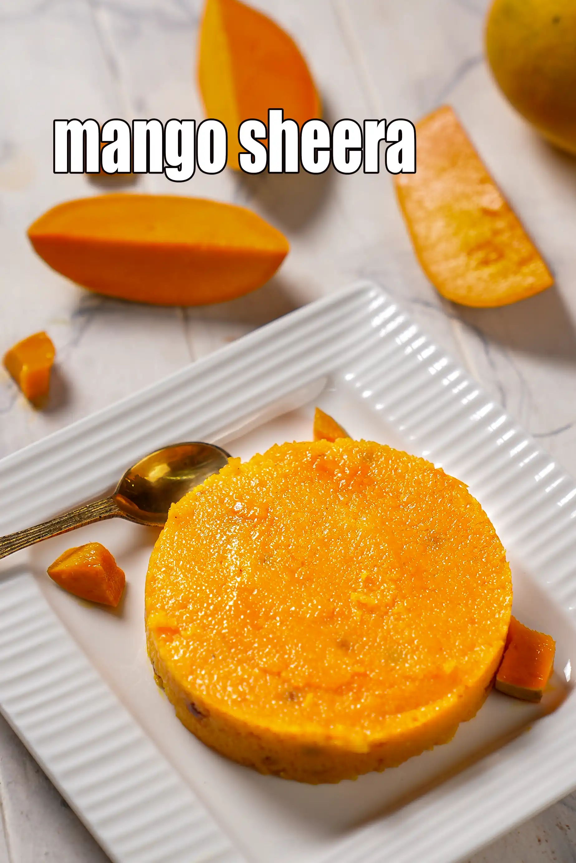 mango sheera recipe | mango suji halwa | mango kesari |