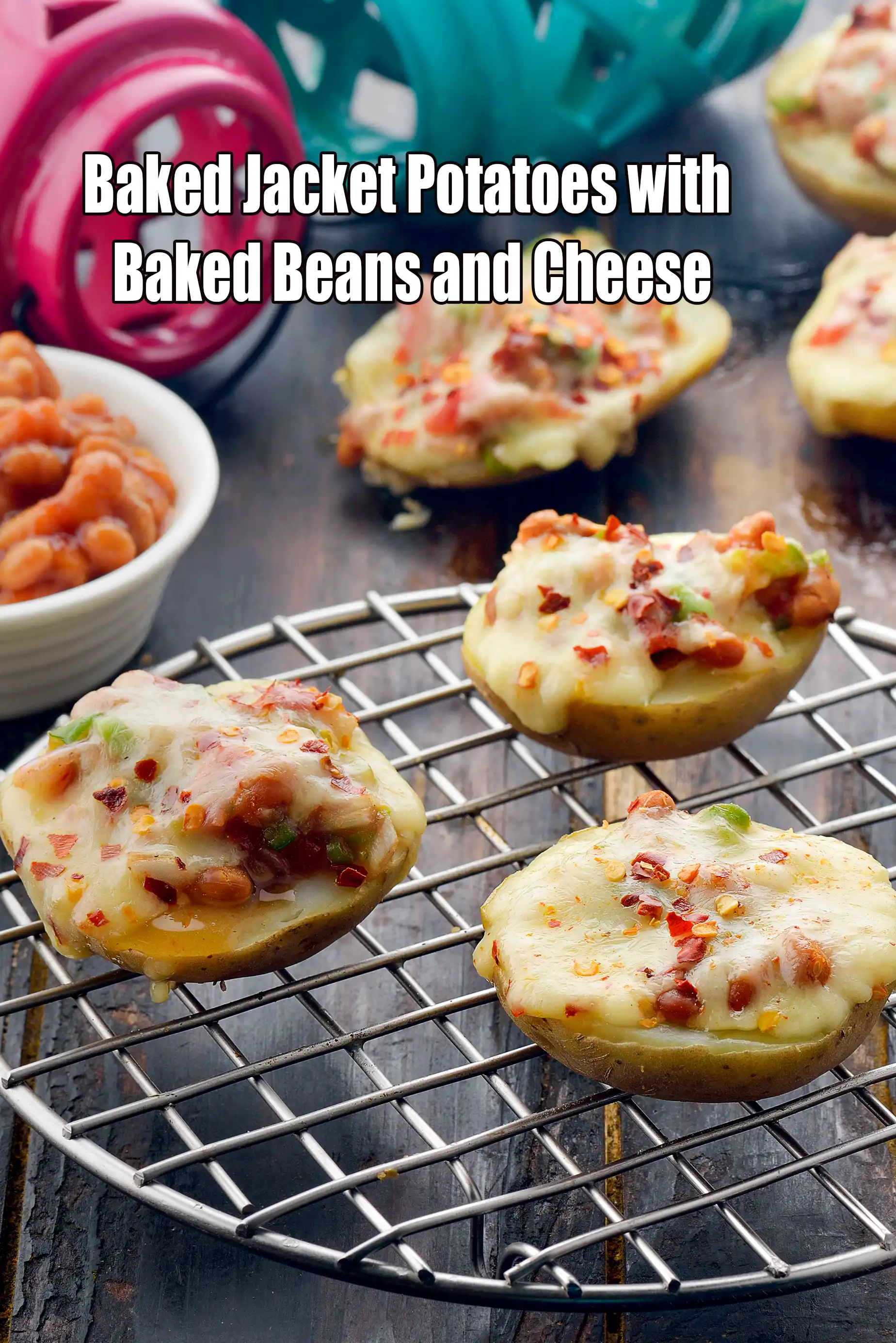 Baked Jacket Potatoes with Baked Beans and Cheese recipe, Baked potato