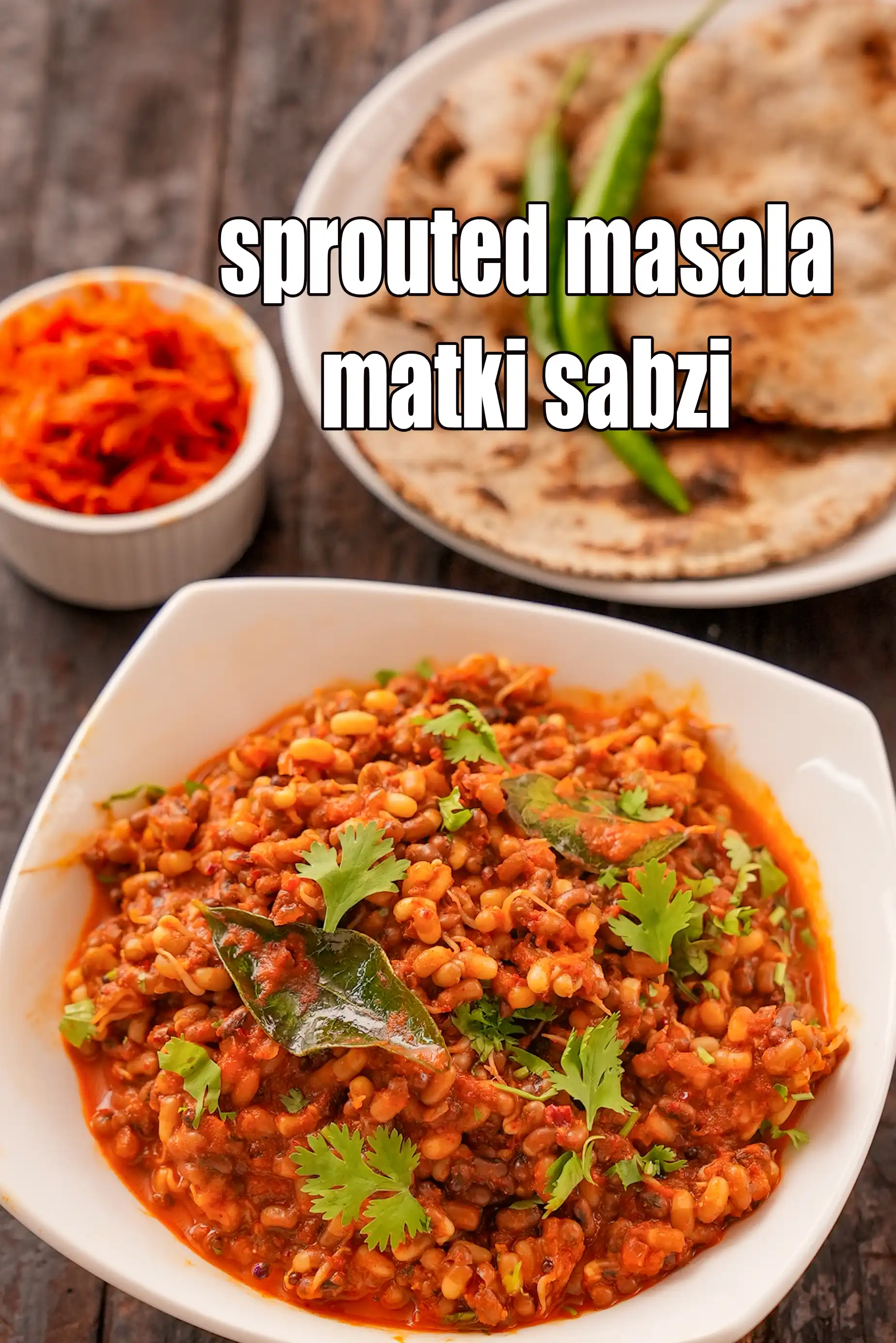 sprouted masala matki recipe | sprouted moth masala | matki sprouts curry | healthy iron rich sabzi |