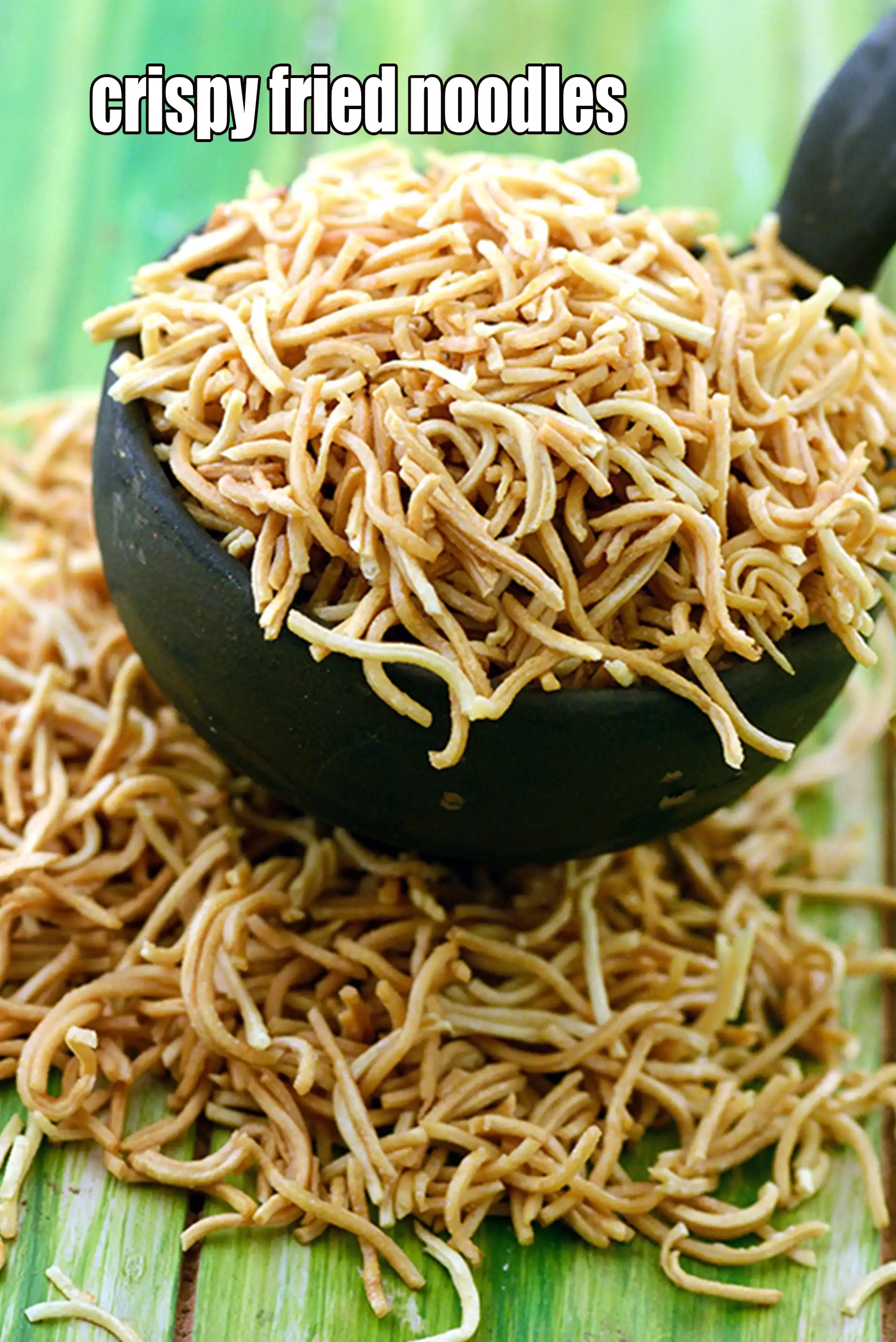 crispy fried noodles recipe | Indian style crispy fried hakka noodles at home | Chinese fried noodles |