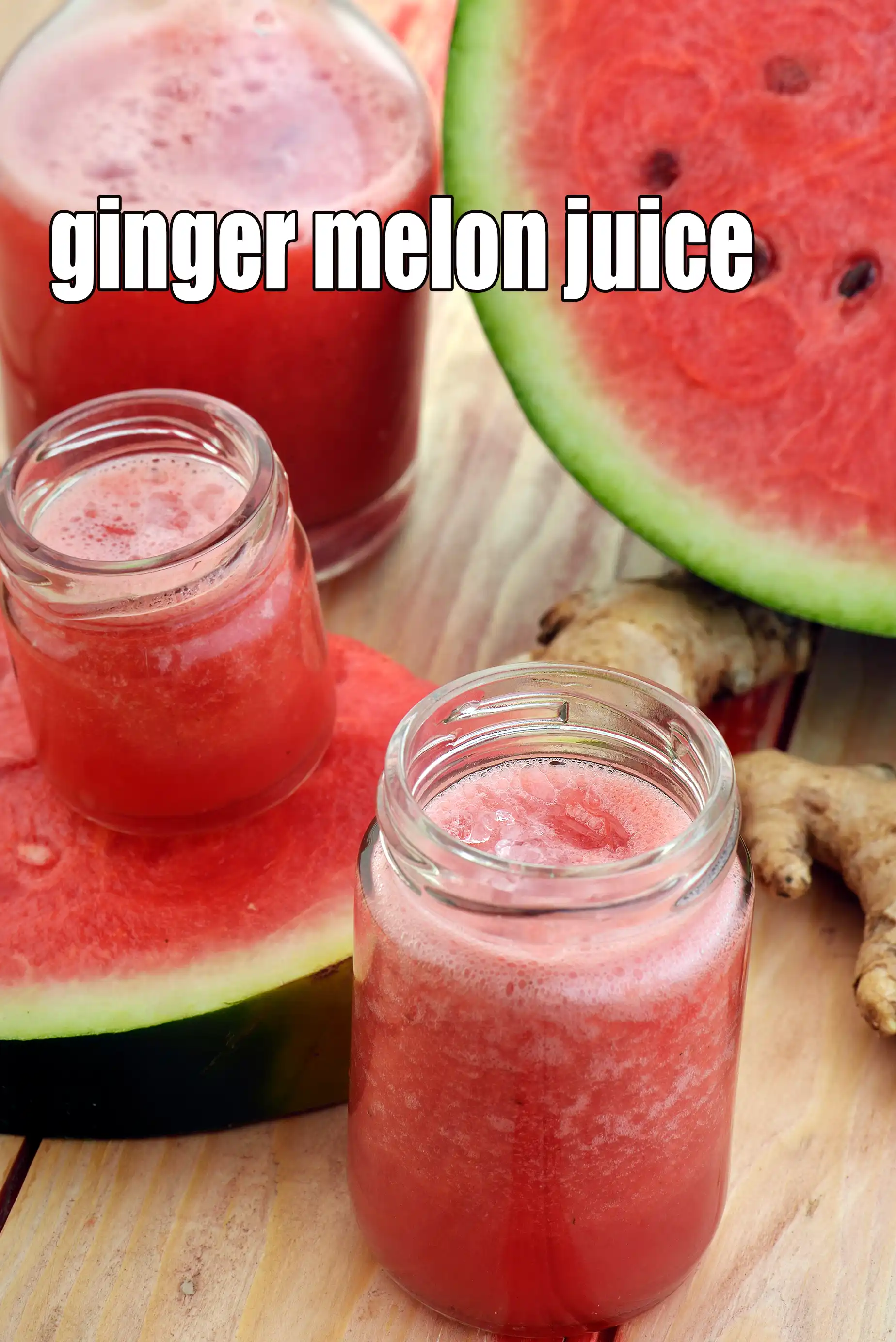 ginger melon juice recipe | watermelon lemon ginger juice | healthy iron rich ginger melon juice |