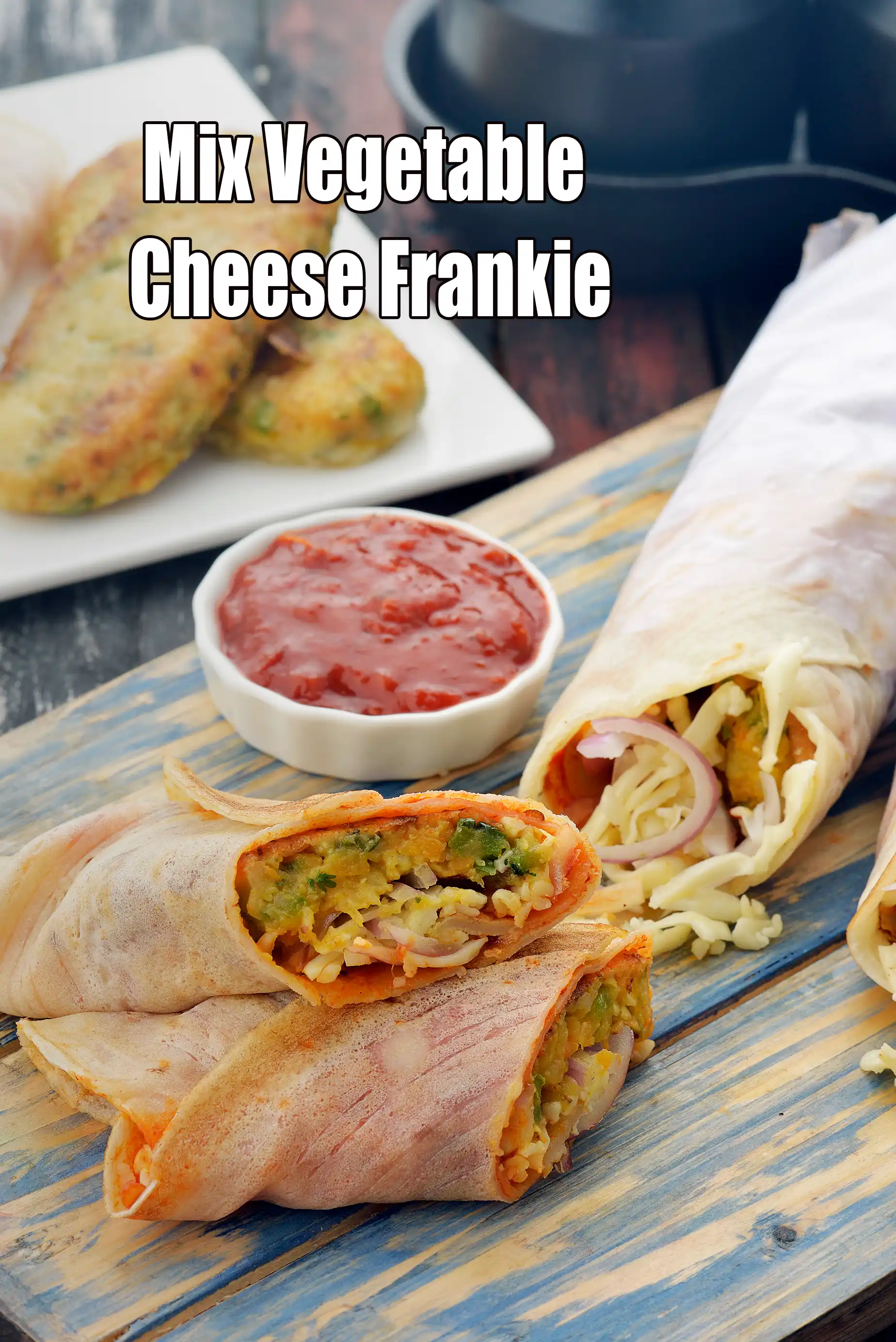 Mix Vegetable Cheese Frankie recipe