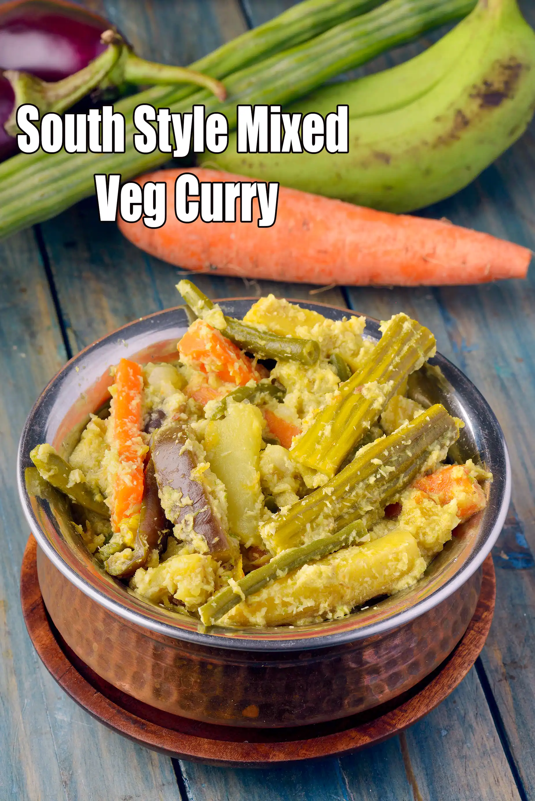 South Style Mixed Veg Curry recipe, Indian Subzi Recipes