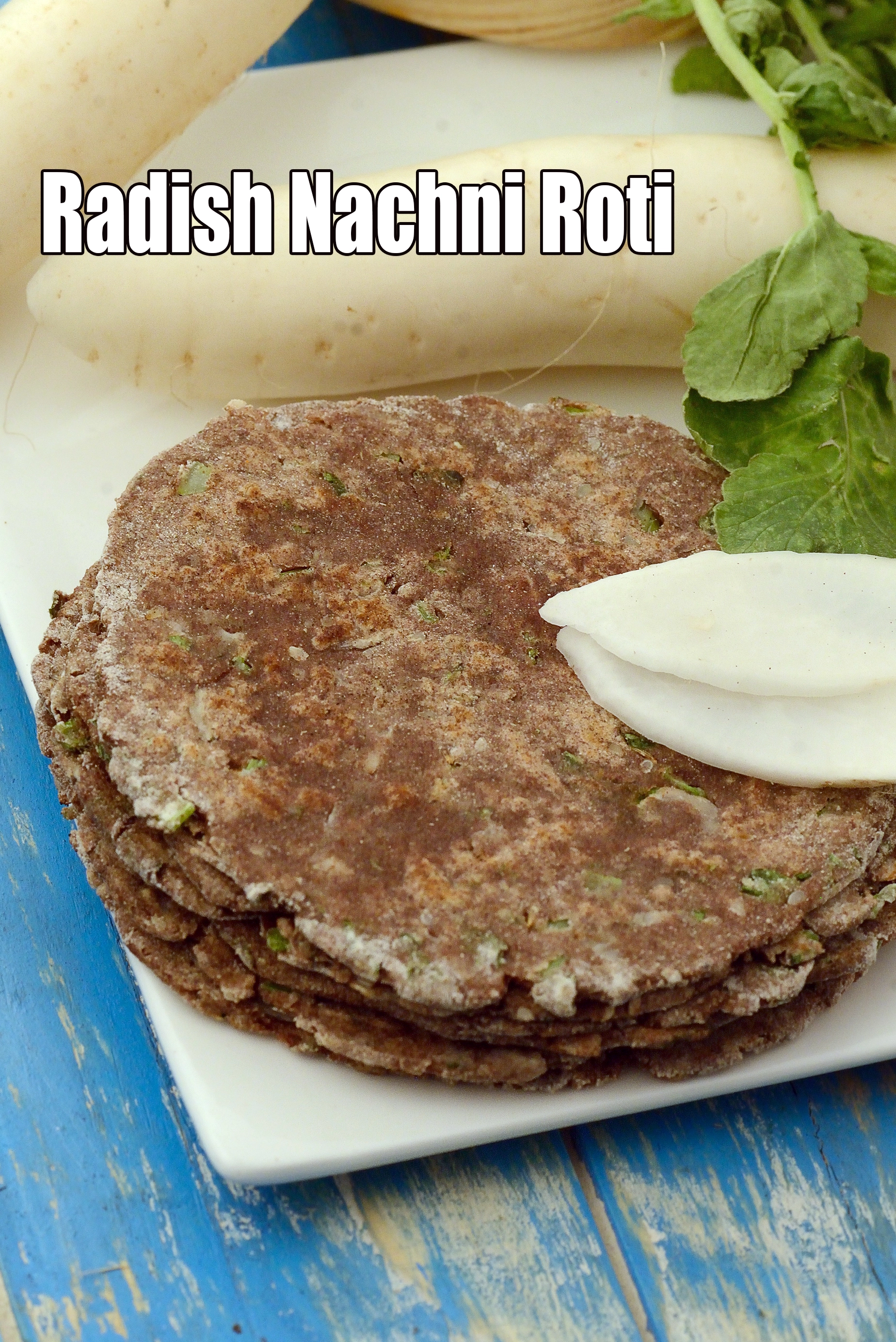 mooli nachni Roti recipe | healthy Radish Nachni Roti recipe |