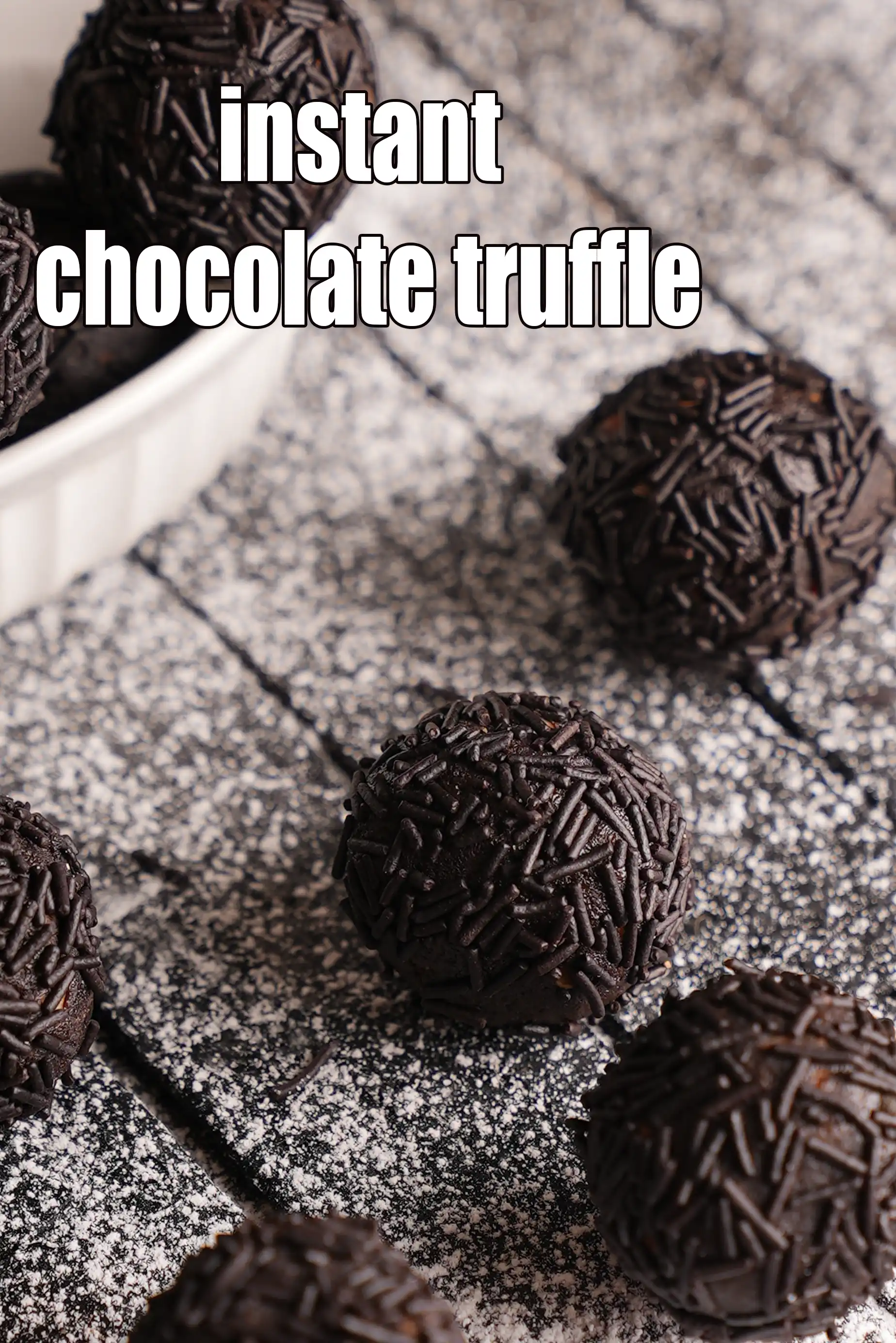 instant chocolate truffle recipe | homemade chocolate truffles | dark chocolate ganache truffles |