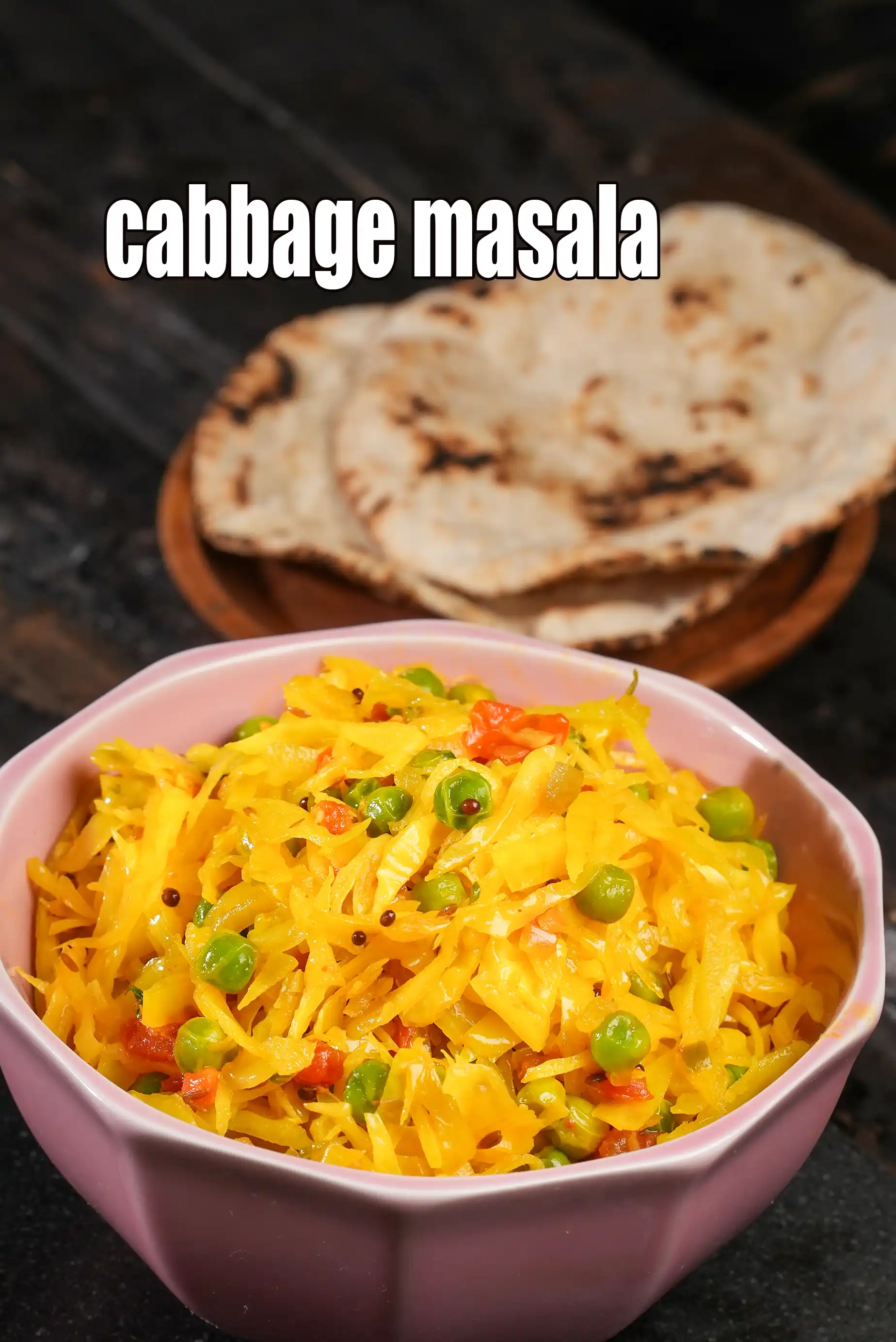 cabbage  sabzi recipe | healthy cabbage green peas sabzi |