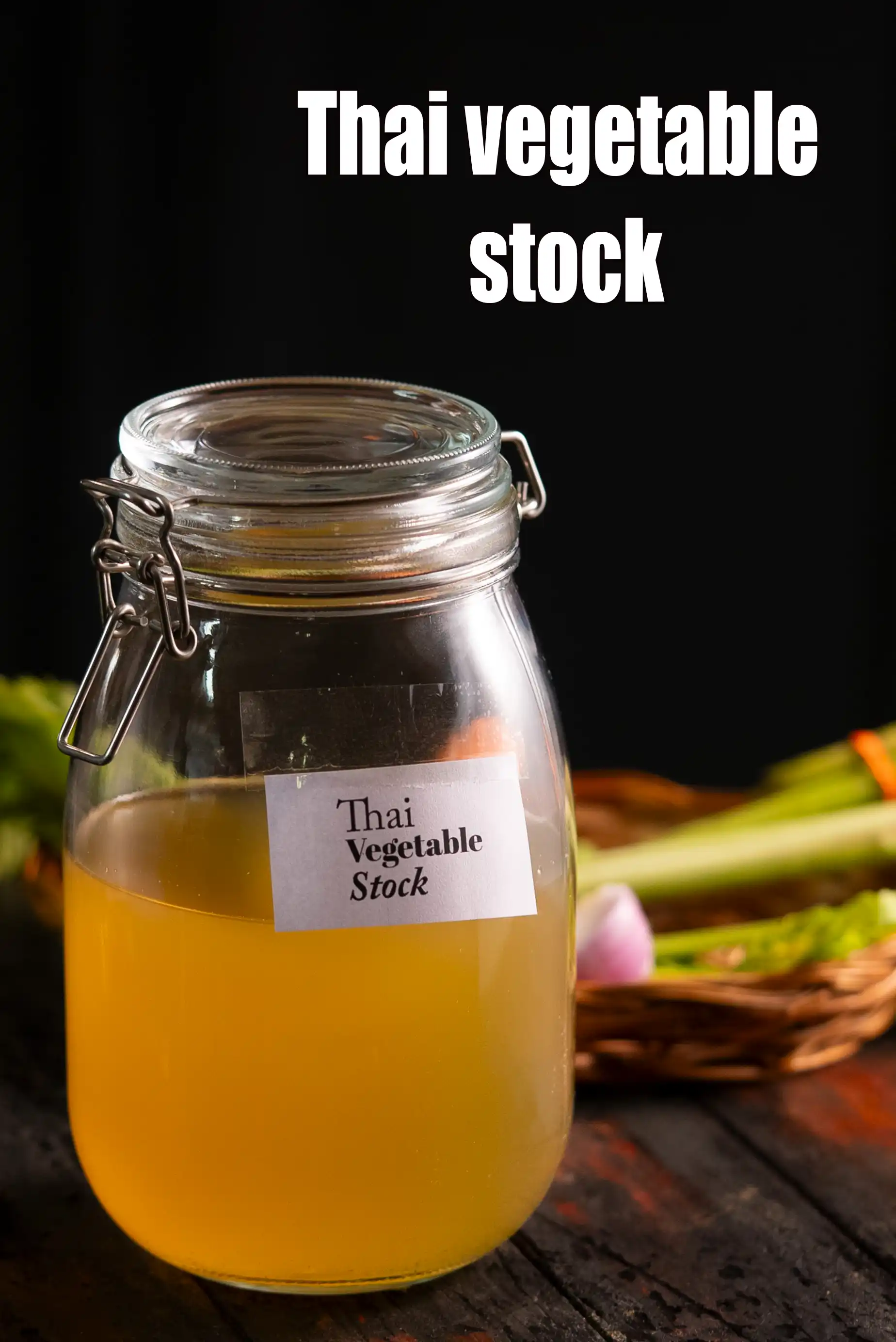 Thai vegetable stock recipe | vegetable stock for Thai soups |