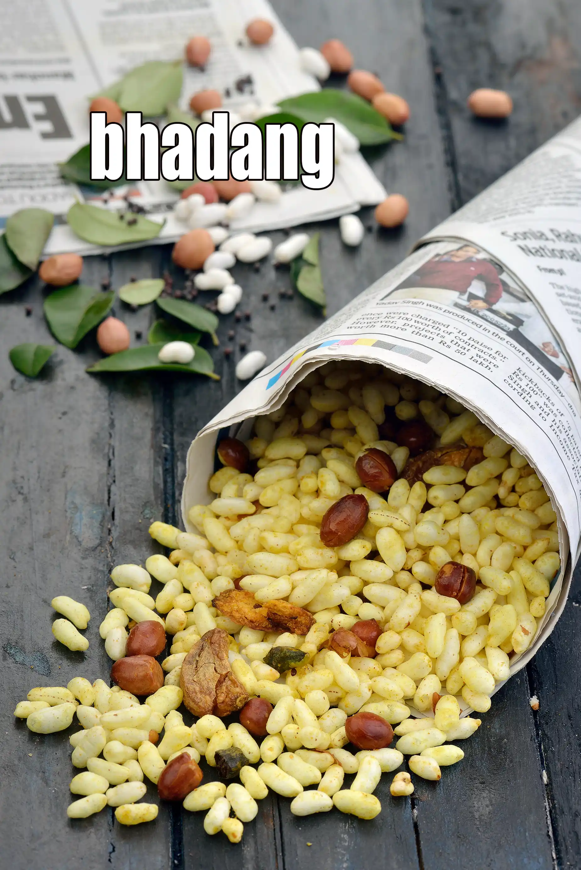 bhadang recipe | spicy puffed rice chivda |  bhadang travel, jar snack |