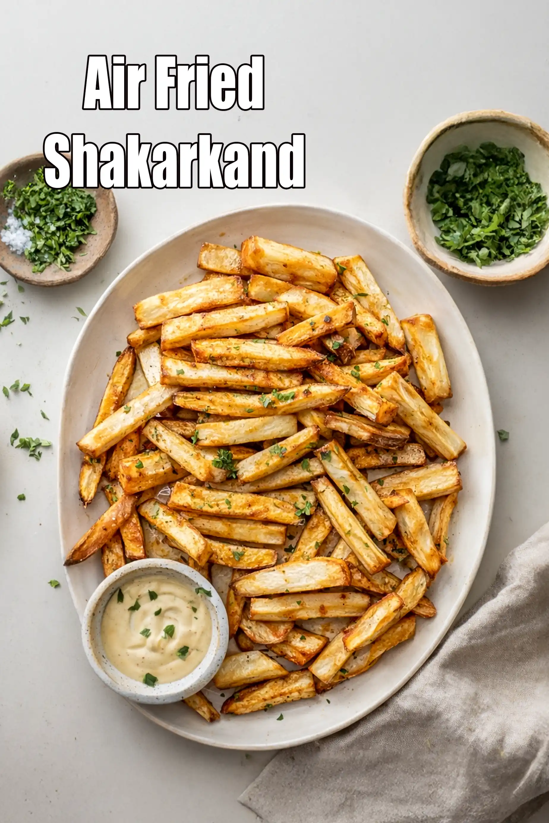 Air Fried Shakarkand Recipe (Air Fryer Sweet Potatoes)