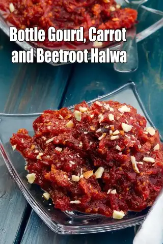 Bottle Gourd Recipe (Carrot And Beetroot Halwa)