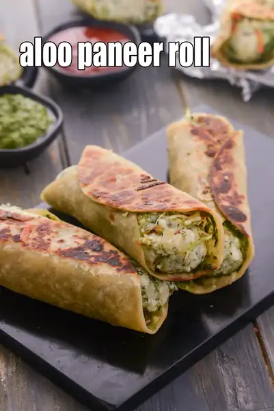 Aloo Paneer Roll Recipe (Aloo Paneer Frankie)