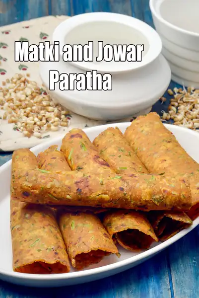 Matki and Jowar Paratha Recipe | Healthy Indian Flatbread