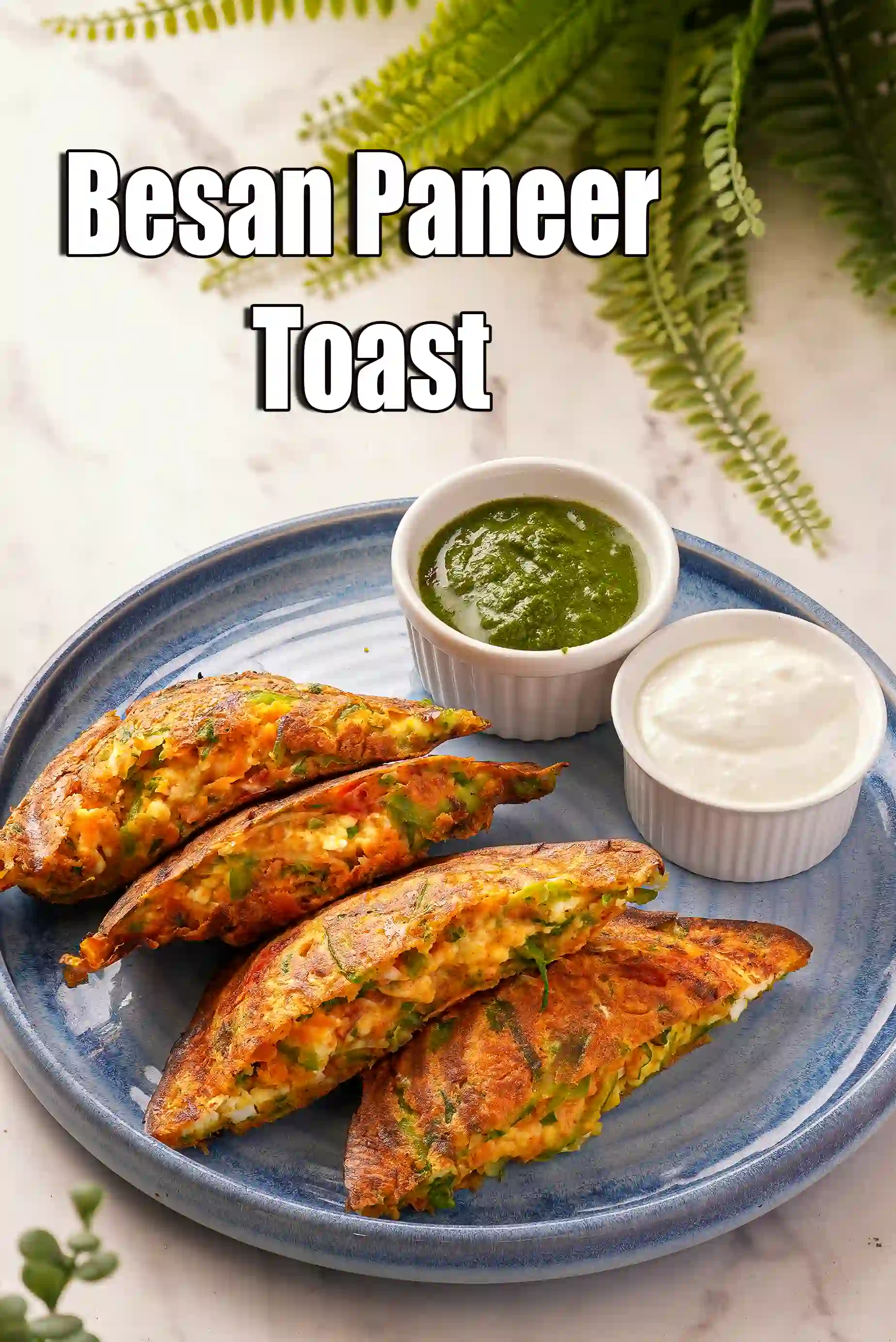 Besan Paneer Toast (No Bread) | Healthy Protein Snack