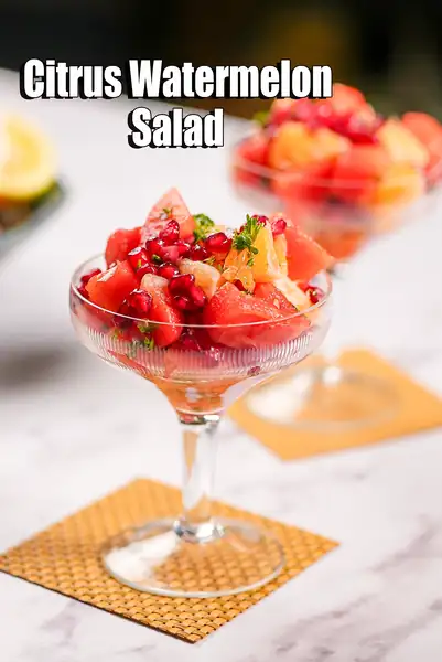 Citrus Watermelon Salad Recipe (Pomegranate Citrus Salad)