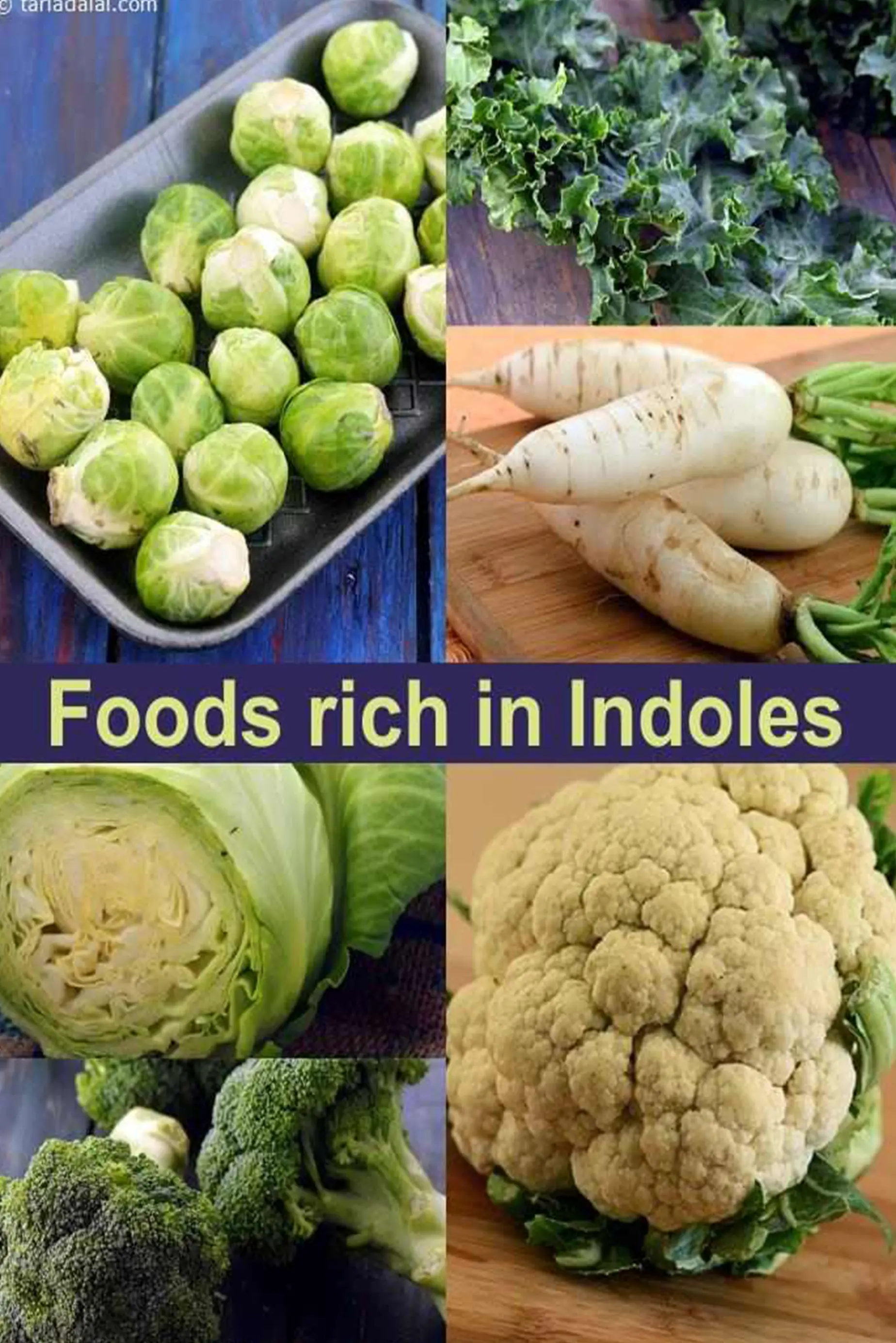 Indoles rich recipes, foods