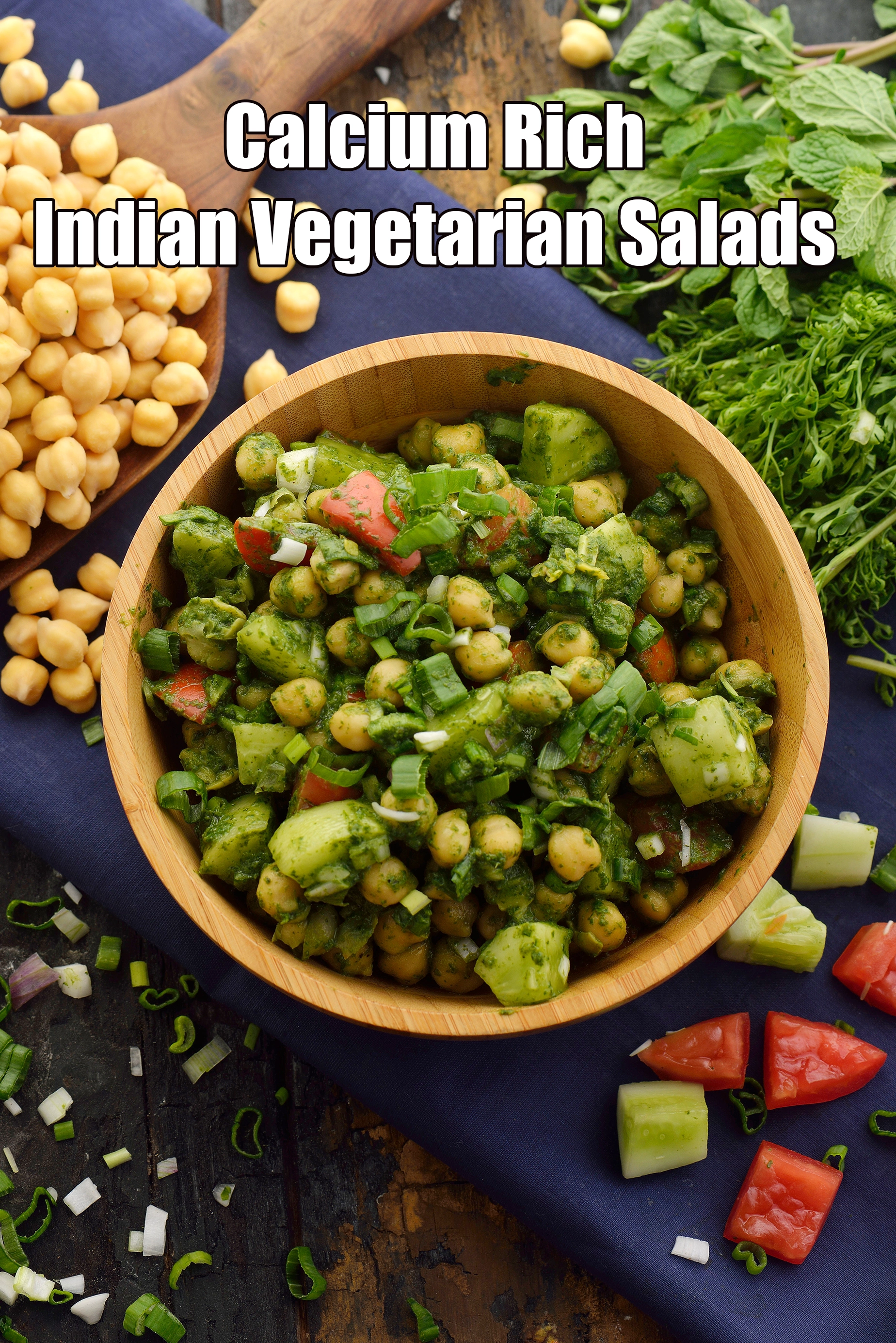 Calcium Rich Indian Vegetarian Salads