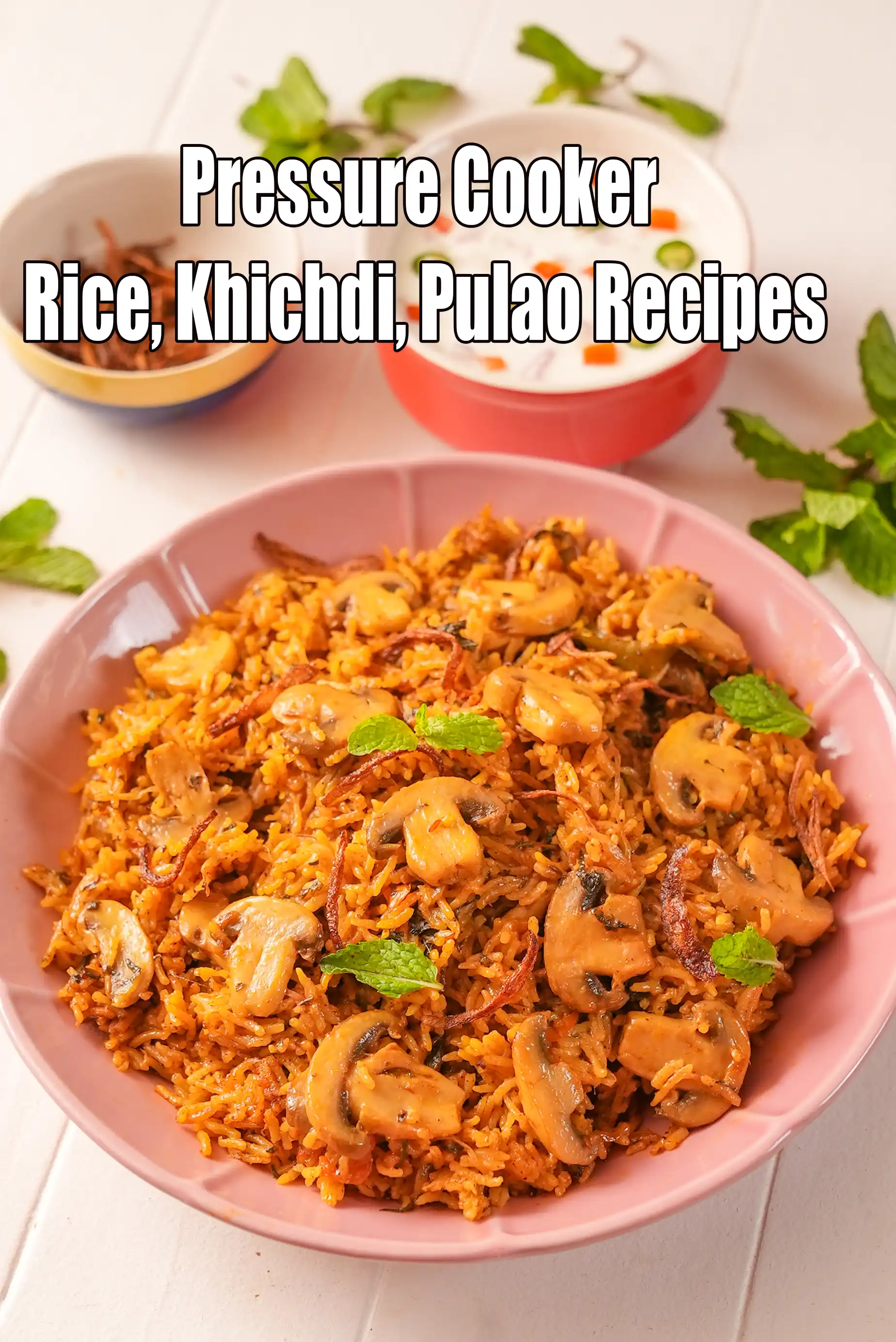 Pressure Cooker Indian Rice, Khichdi, Pulao